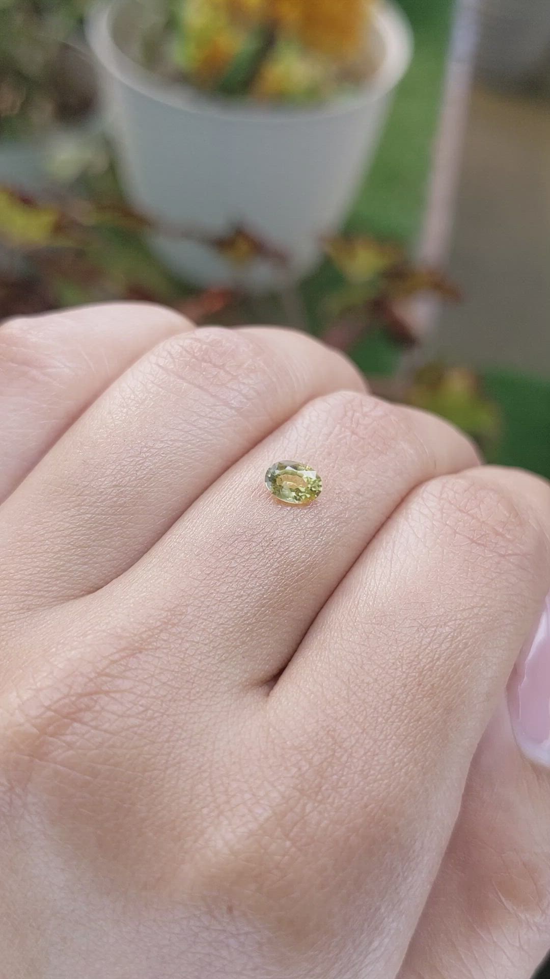 0.44 Ct. Zircon from Ceylon (Sri Lanka) Size Video