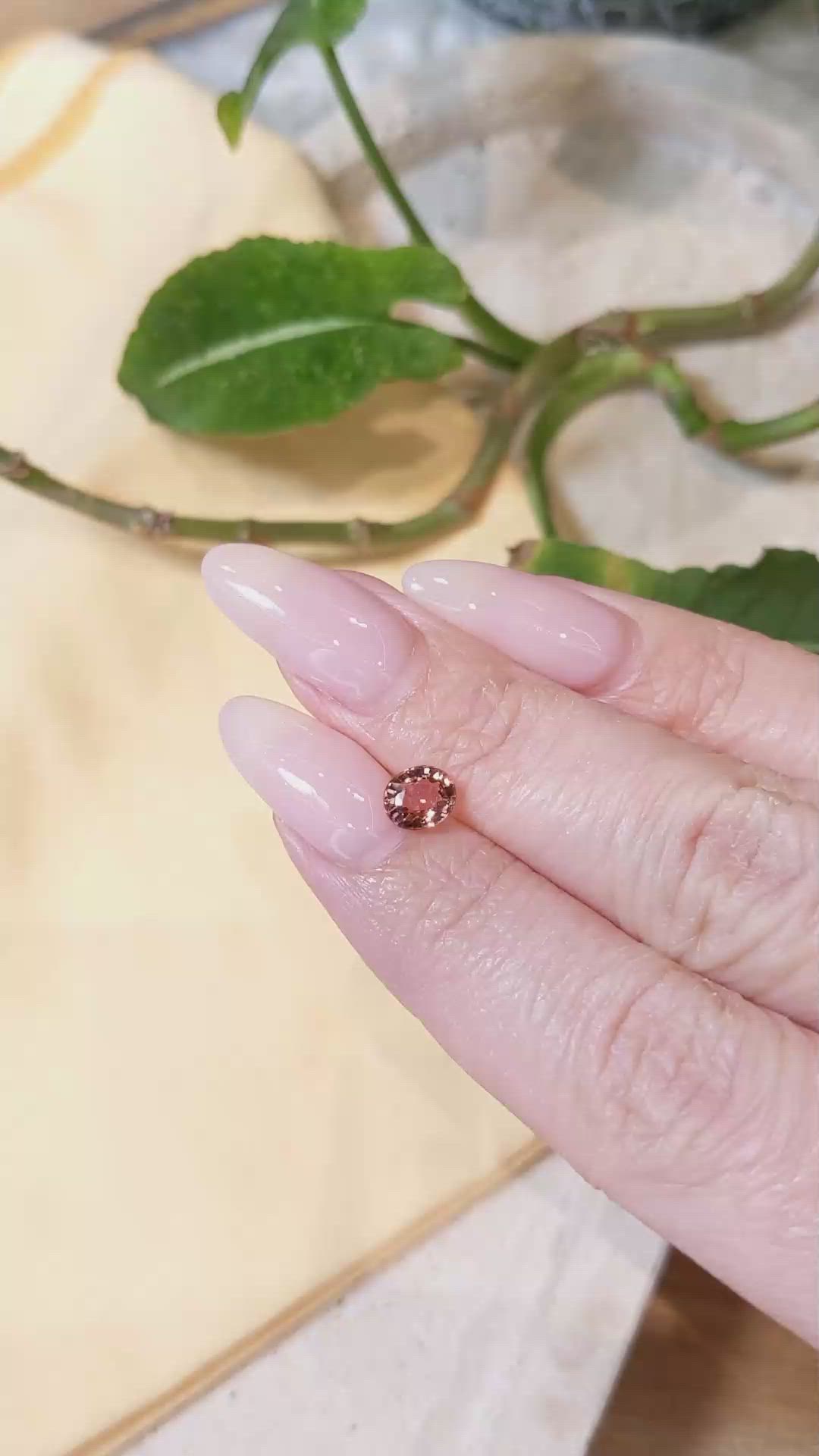 0.89 Ct. Tourmaline from Tanzania Size Video