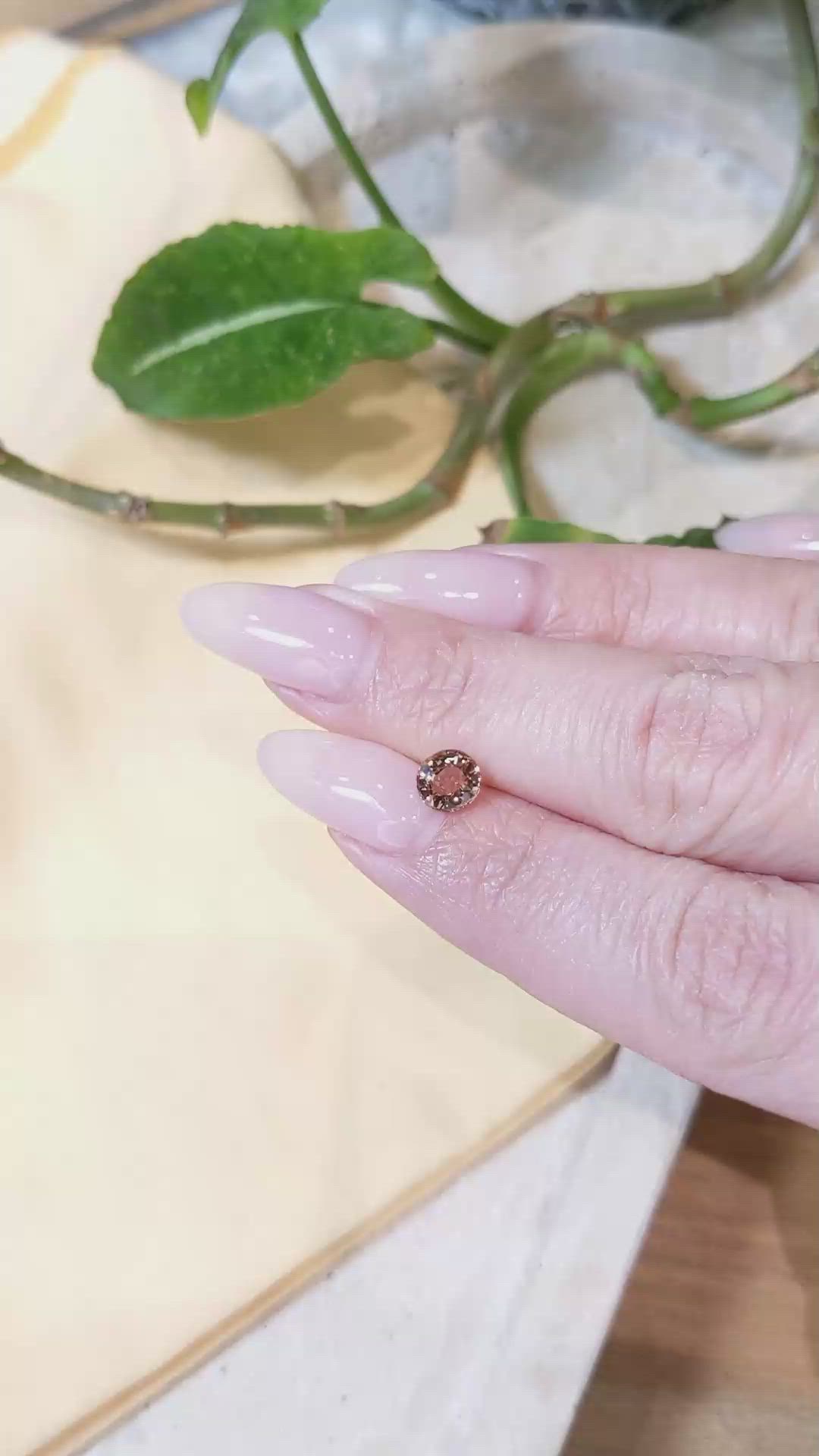 0.97 Ct. Brown Tourmaline from Tanzania Size Video