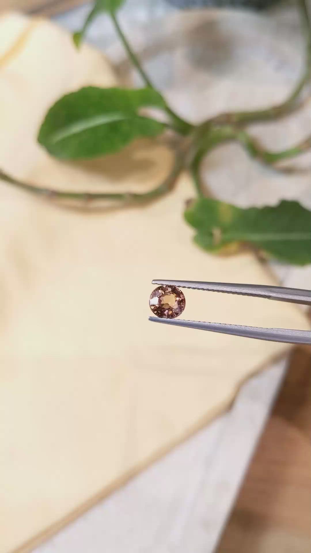 0.97 Ct. Brown Tourmaline from Tanzania Size Video