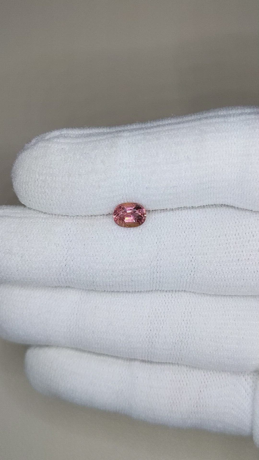 0.90 Ct. Brownish Pink Tourmaline from Tanzania Size Video