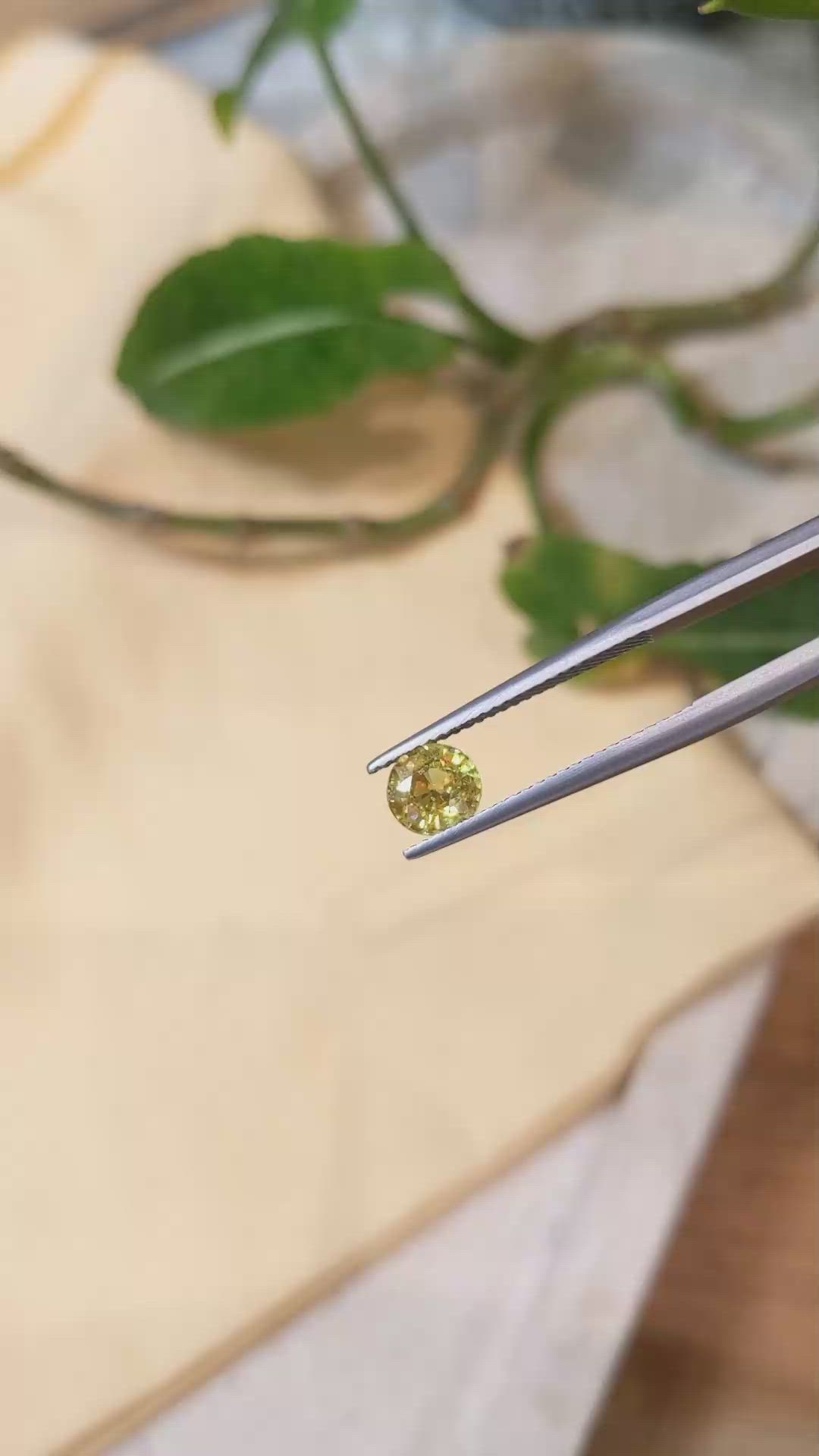 0.94 Ct. Sphene (Titanite) from Madagascar Size Video