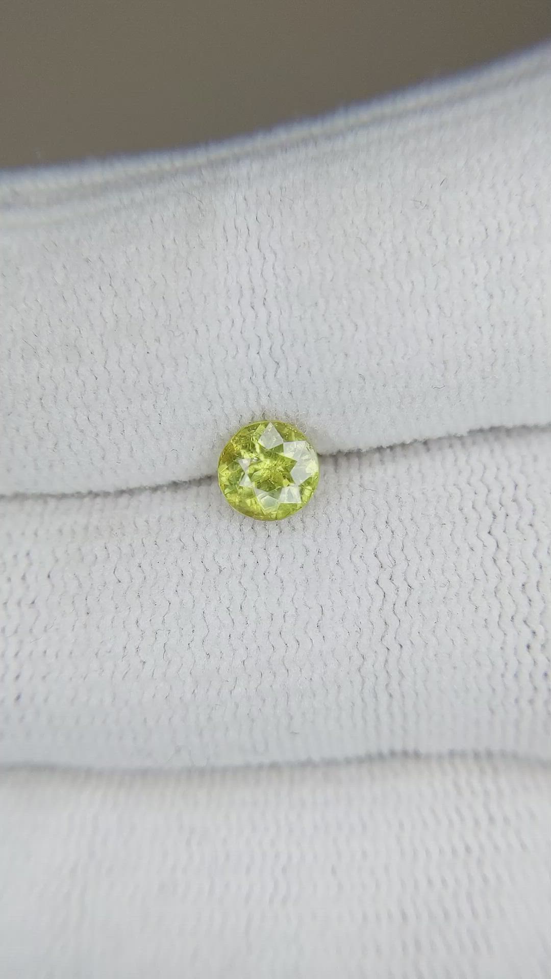 0.78 Ct. Sphene (Titanite) from Madagascar Size Video