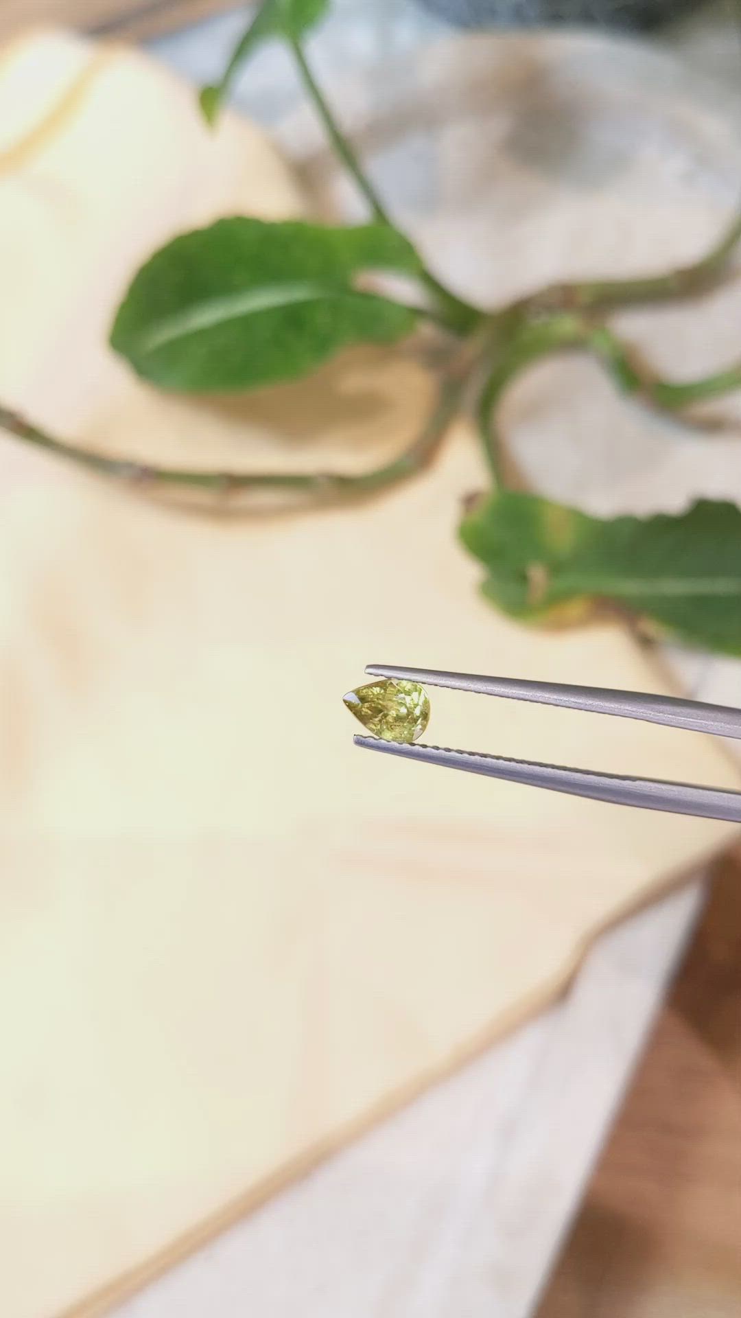 0.75 Ct. Sphene (Titanite) from Madagascar Size Video