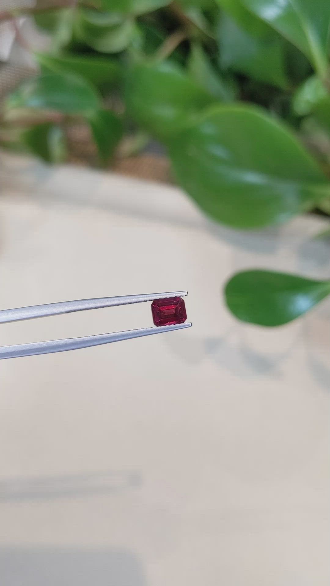 1.11 Ct. Rhodolite Garnet from Tanzania Size Video