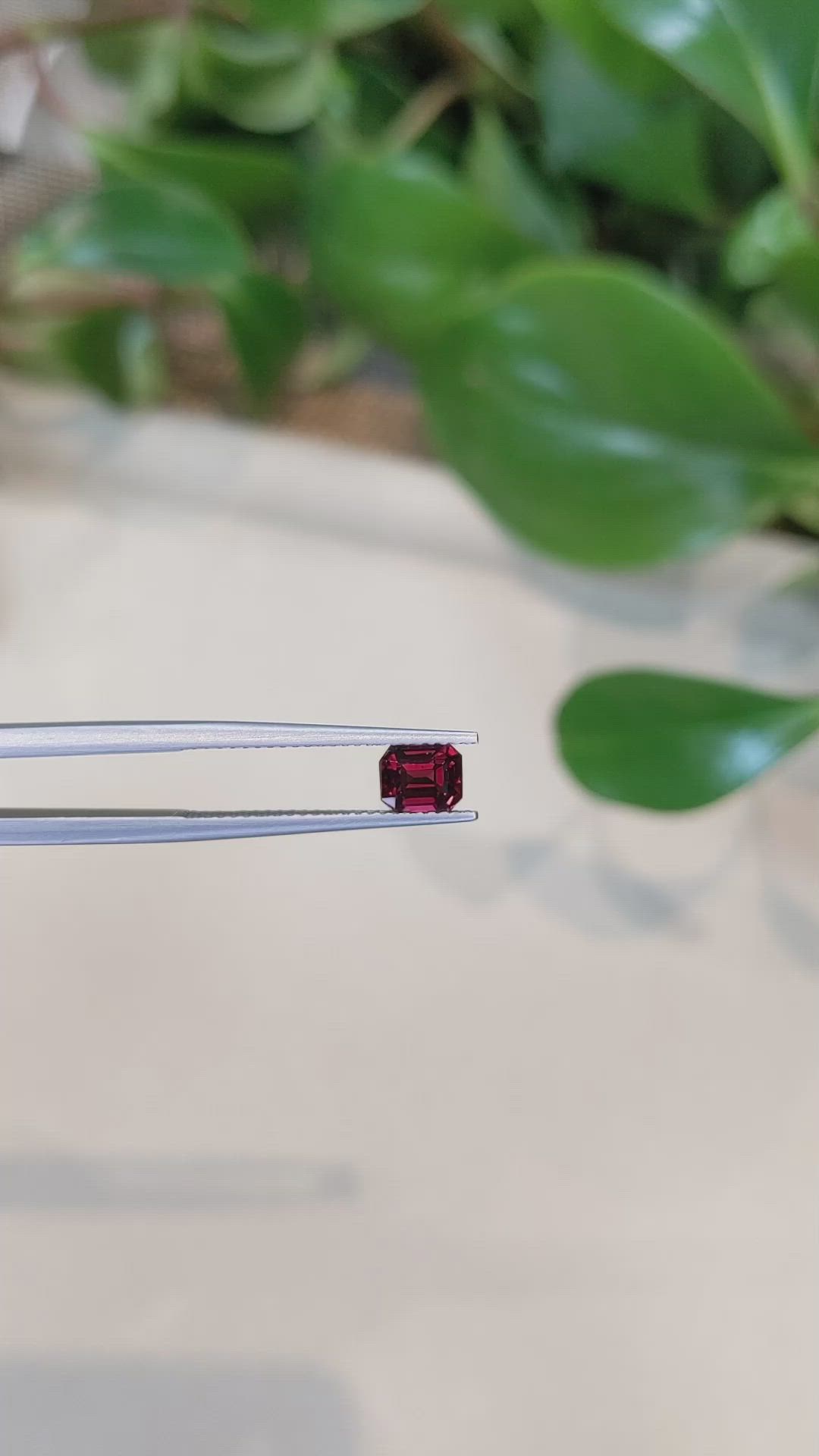 1.20 Ct. Rhodolite Garnet from Tanzania Size Video