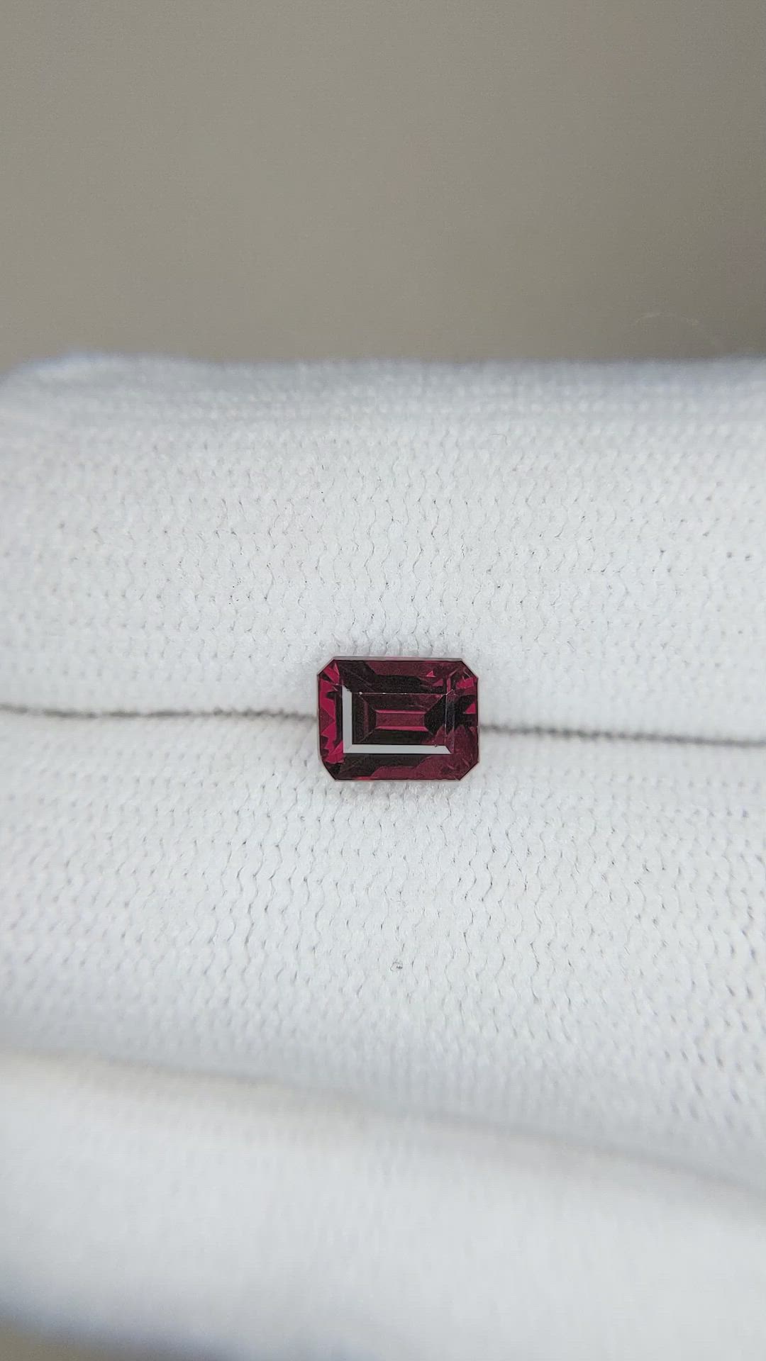 1.29 Ct. Rhodolite Garnet from Tanzania Size Video