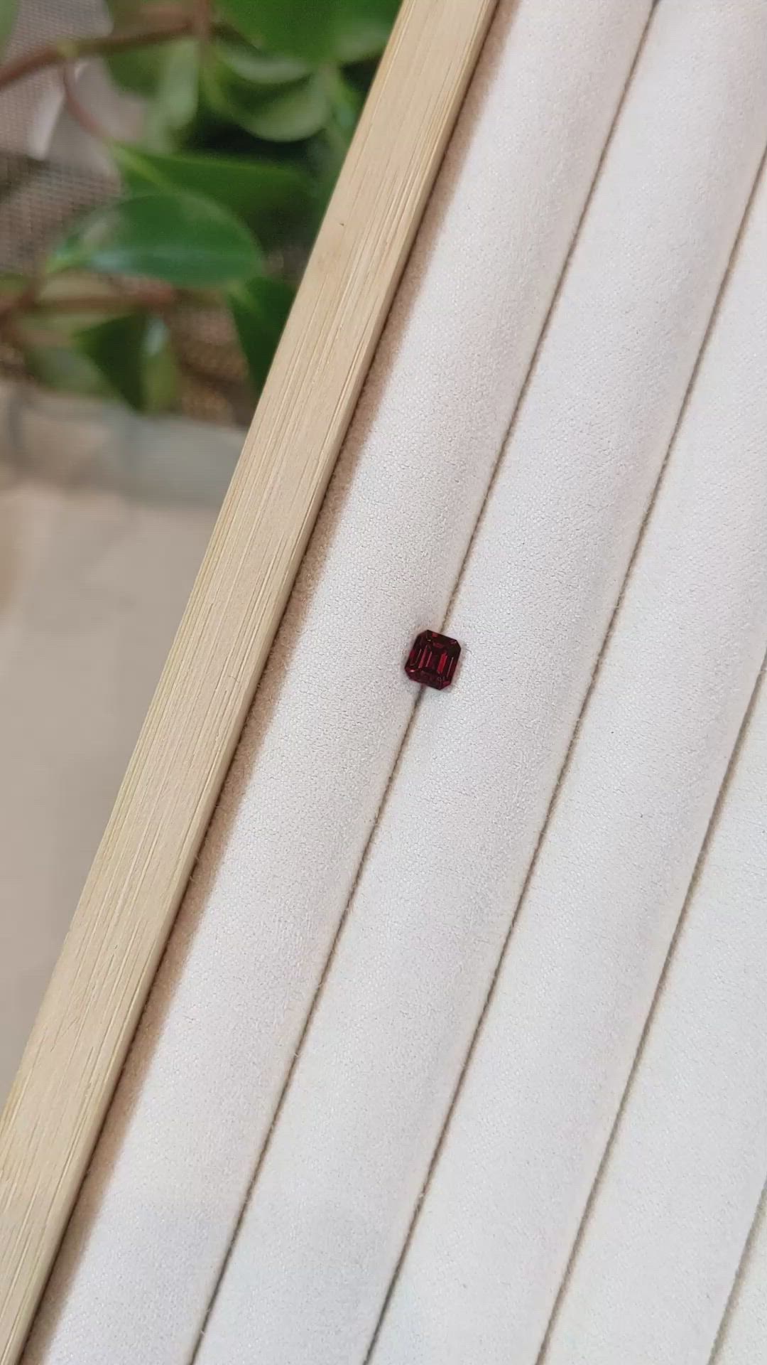 1.09 Ct. Rhodolite Garnet from Tanzania Size Video