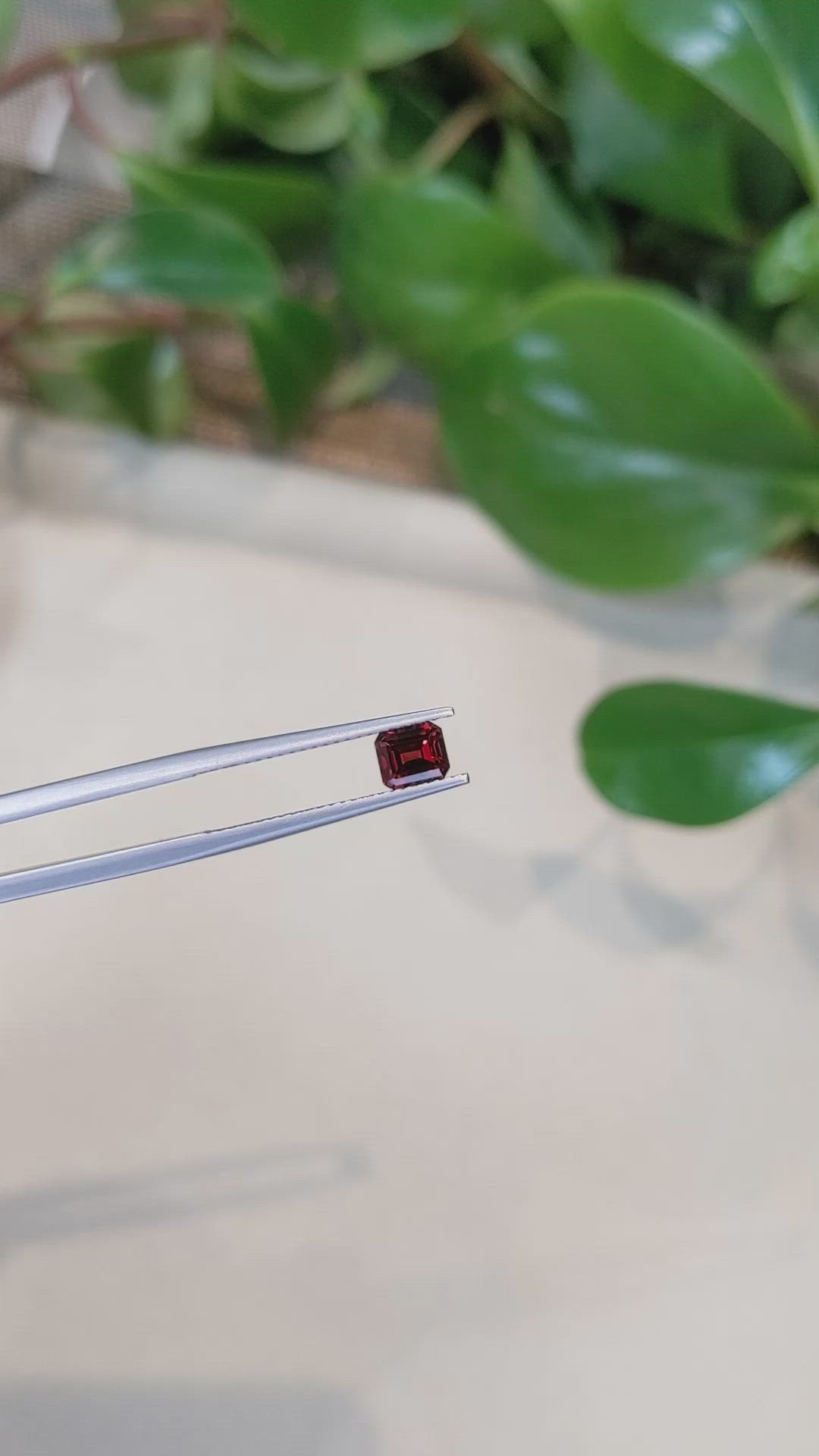 1.09 Ct. Rhodolite Garnet from Tanzania Size Video