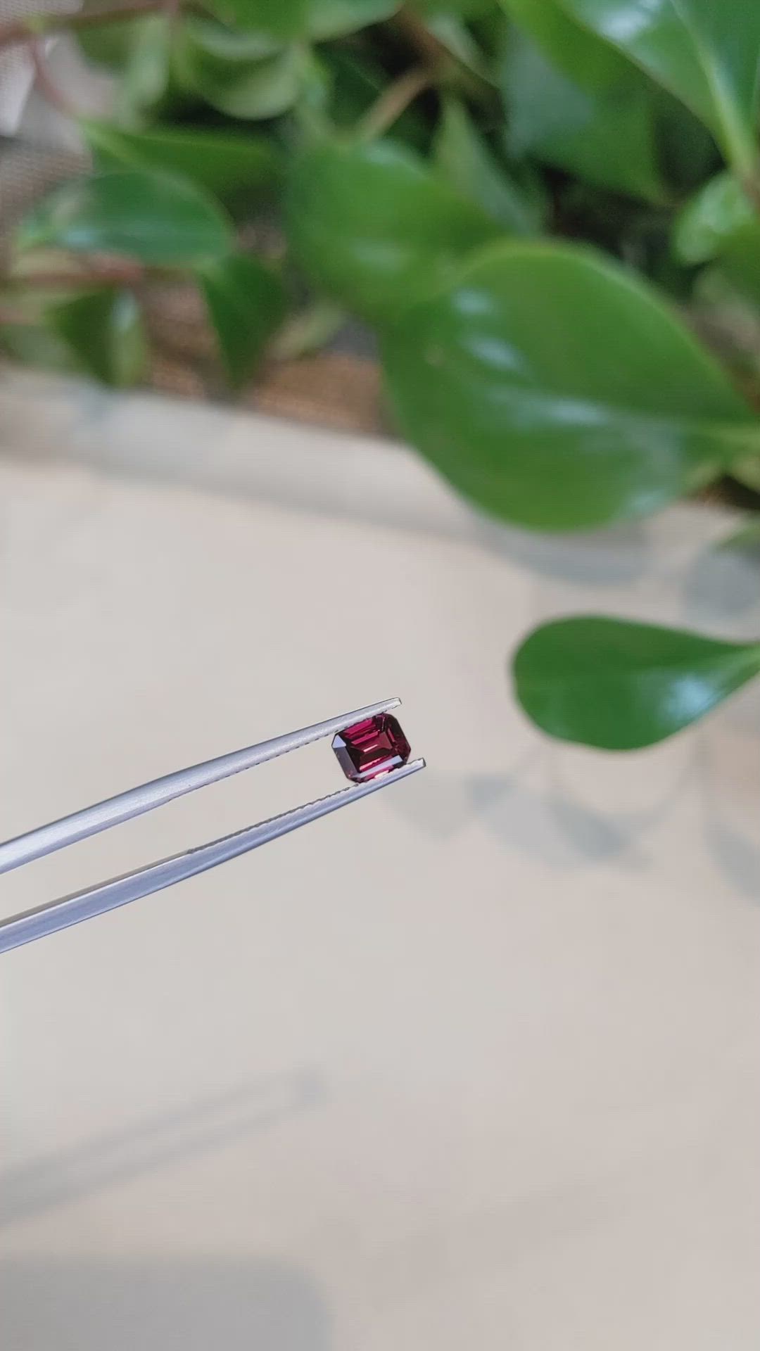 1.06 Ct. Rhodolite Garnet from Tanzania Size Video