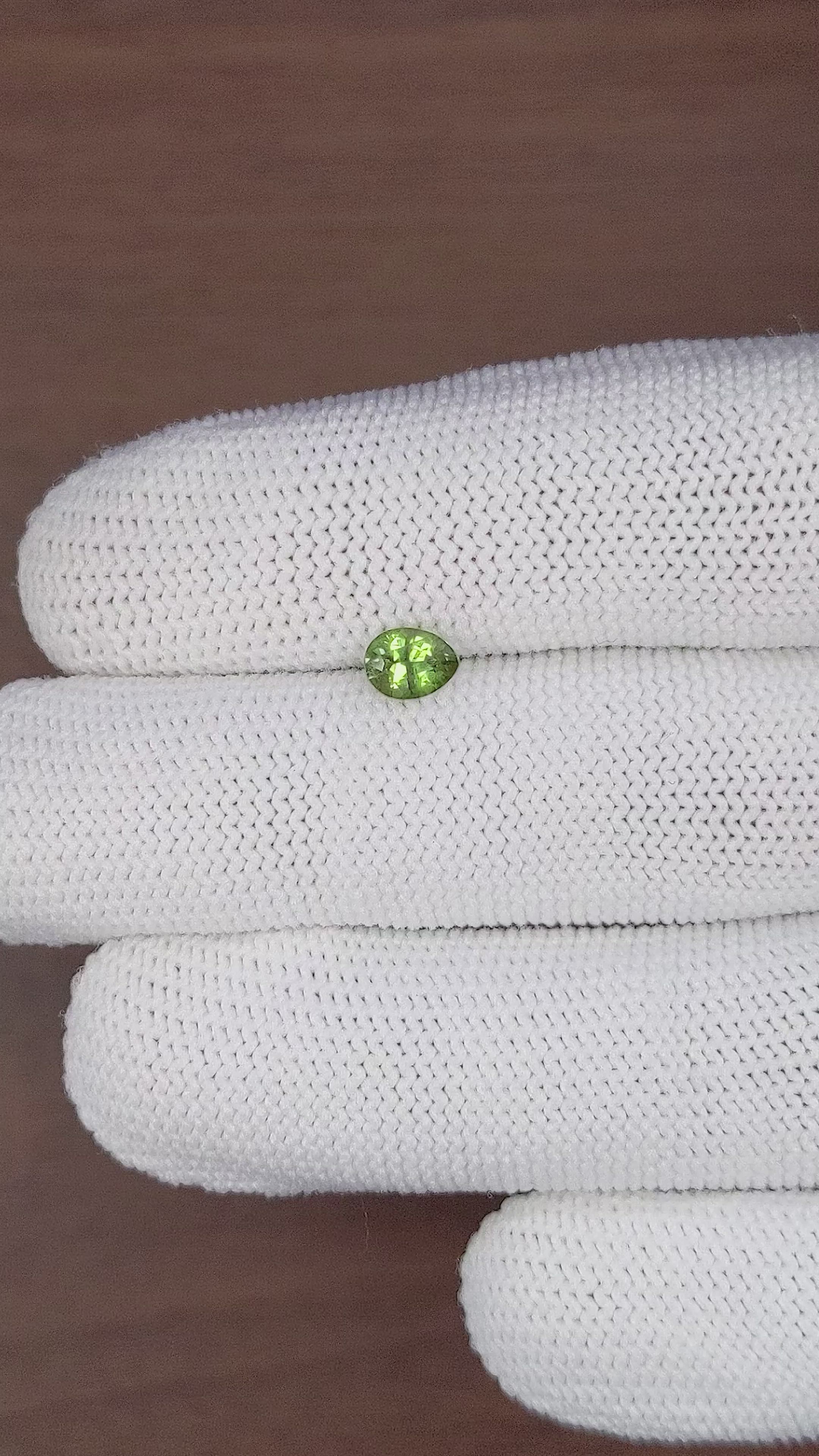 0.62 Ct. Green Chrysoberyl from Tanzania Size Video