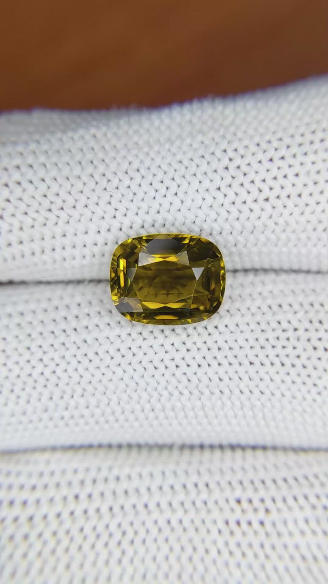 3.52 Ct. Tourmaline from Ceylon (Sri Lanka) Size Video