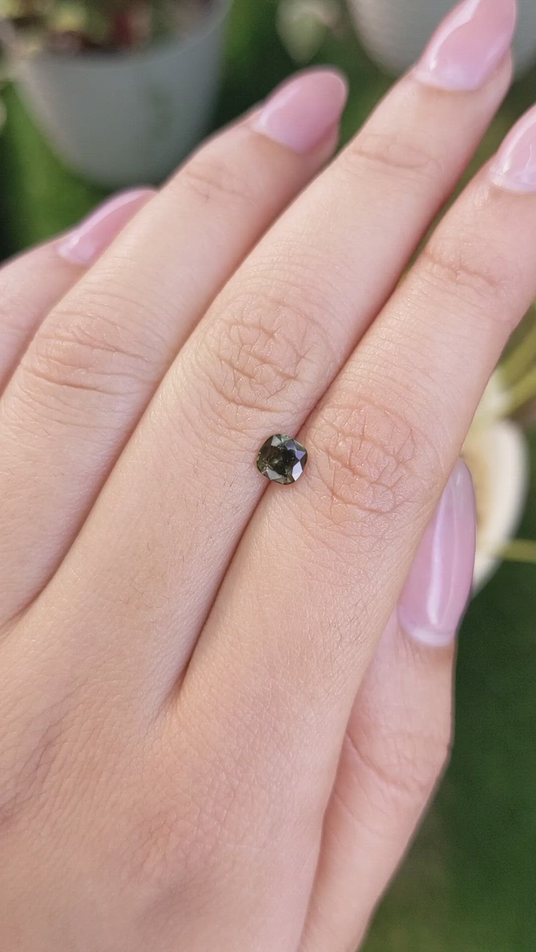 0.60 Ct. Kornerupine from Ceylon (Sri Lanka) Size Video