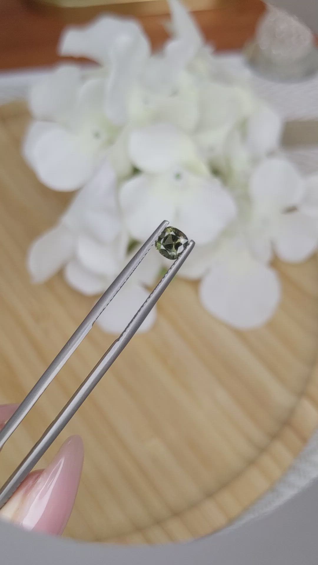 0.60 Ct. Kornerupine from Ceylon (Sri Lanka) Size Video