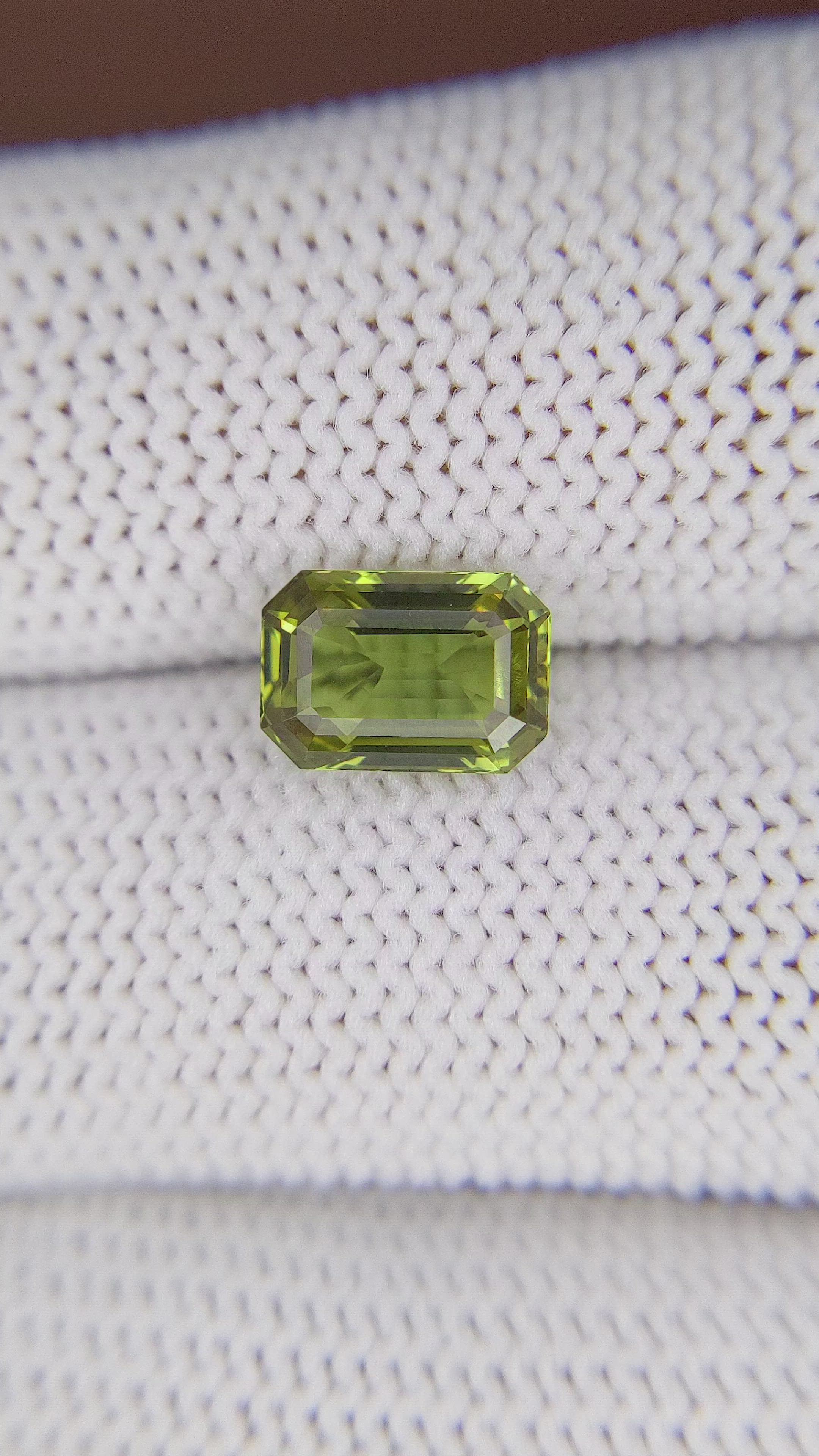 2.25 Ct. Green Chrysoberyl from Ceylon (Sri Lanka) Size Video