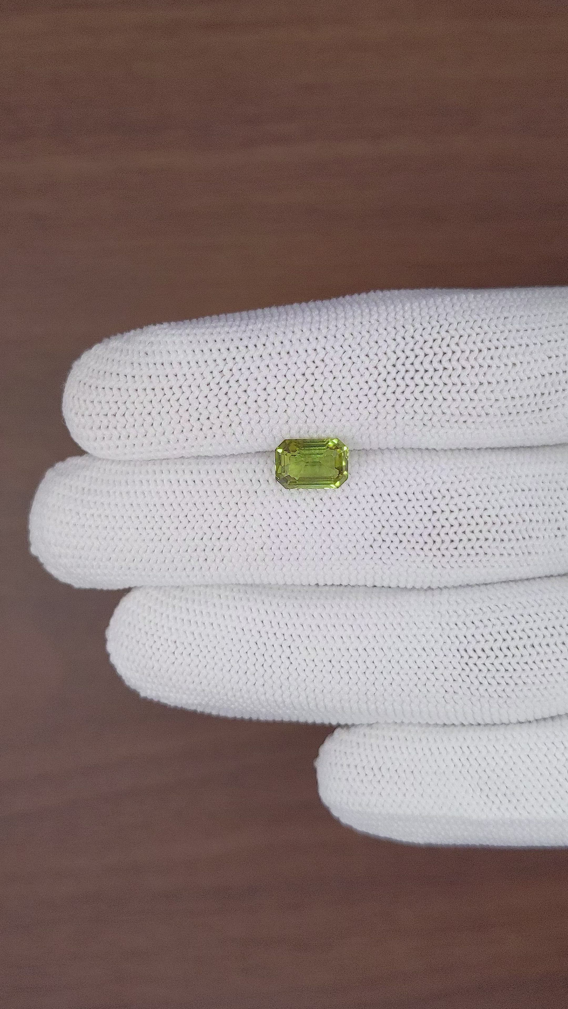 2.25 Ct. Green Chrysoberyl from Ceylon (Sri Lanka) Size Video