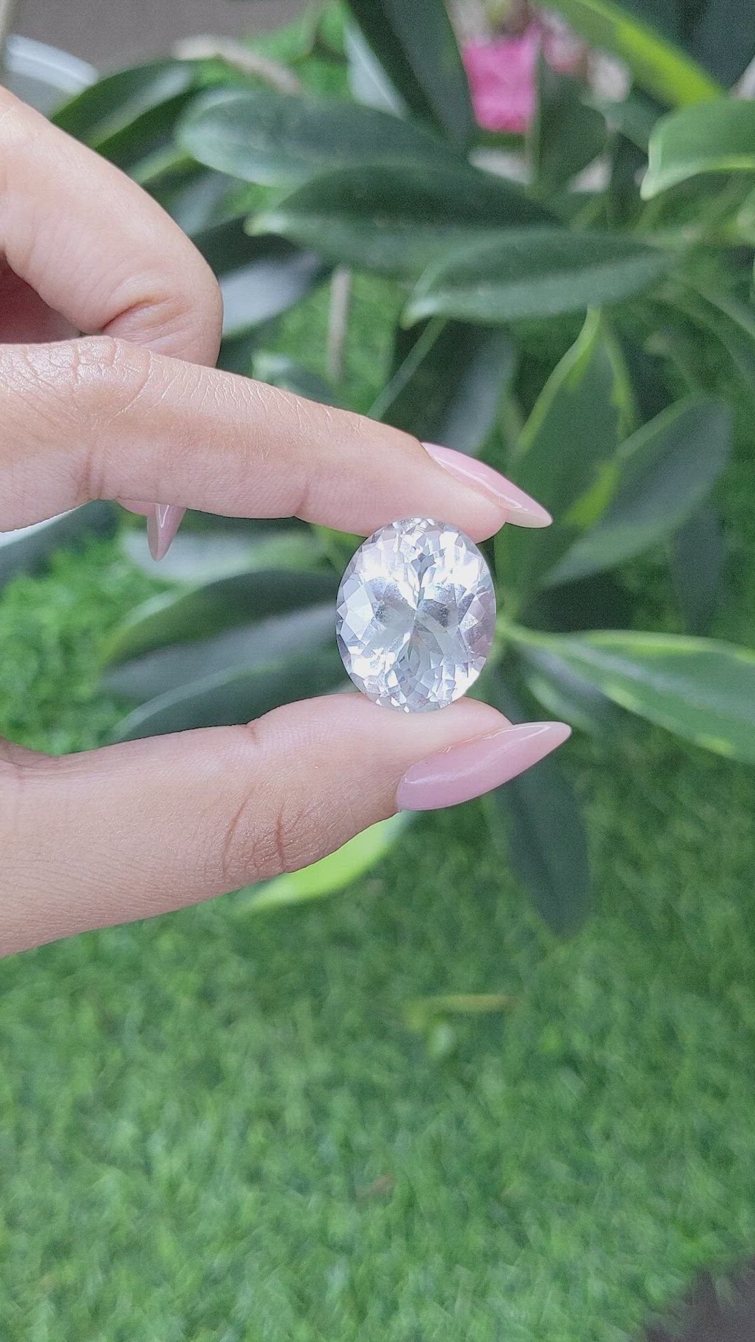 21.11 Ct. Greenish Blue Beryl from Ceylon (Sri Lanka) Size Video