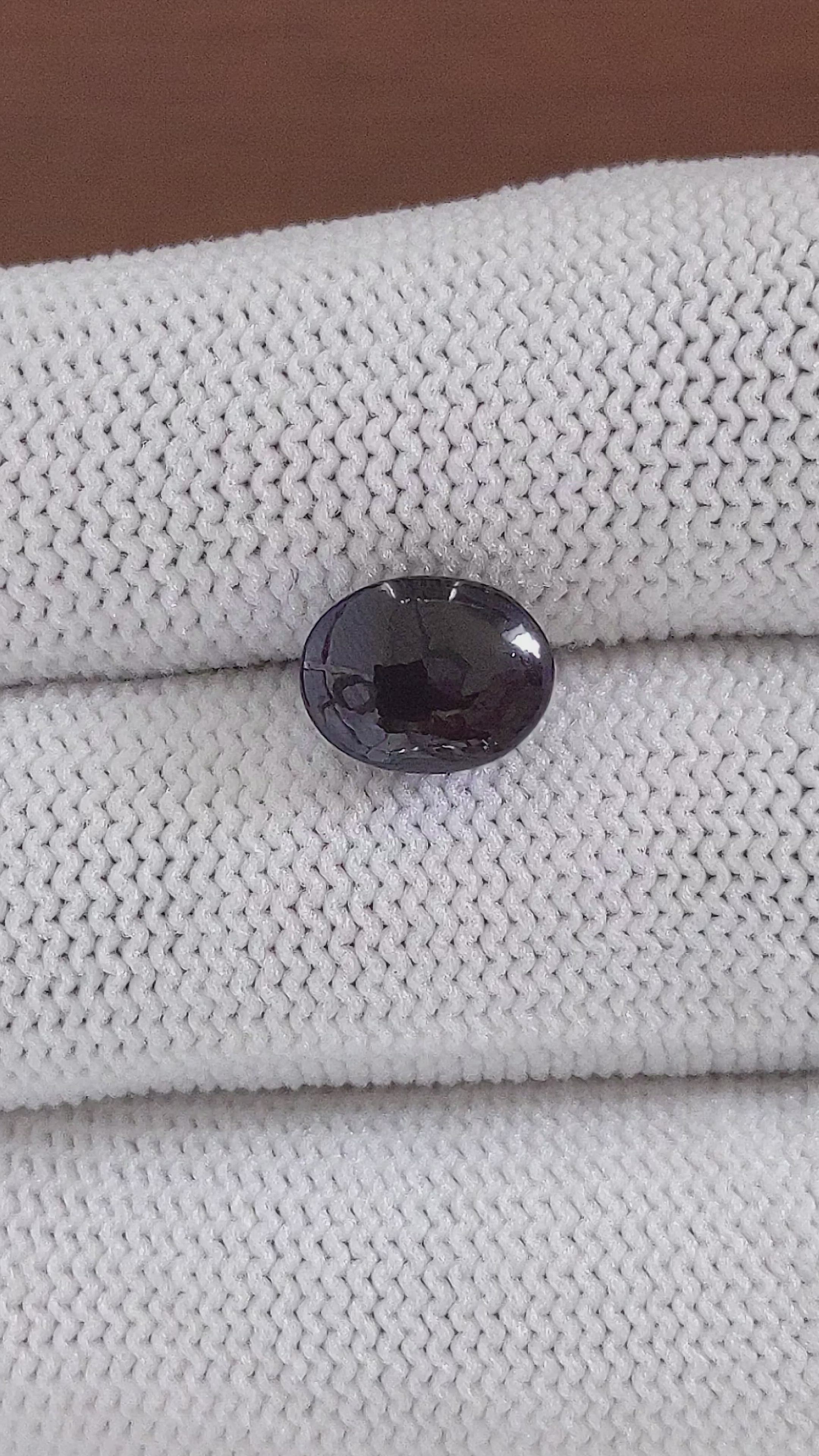 3.89 Ct. Purple Star Spinel from Ceylon (Sri Lanka) Size Video