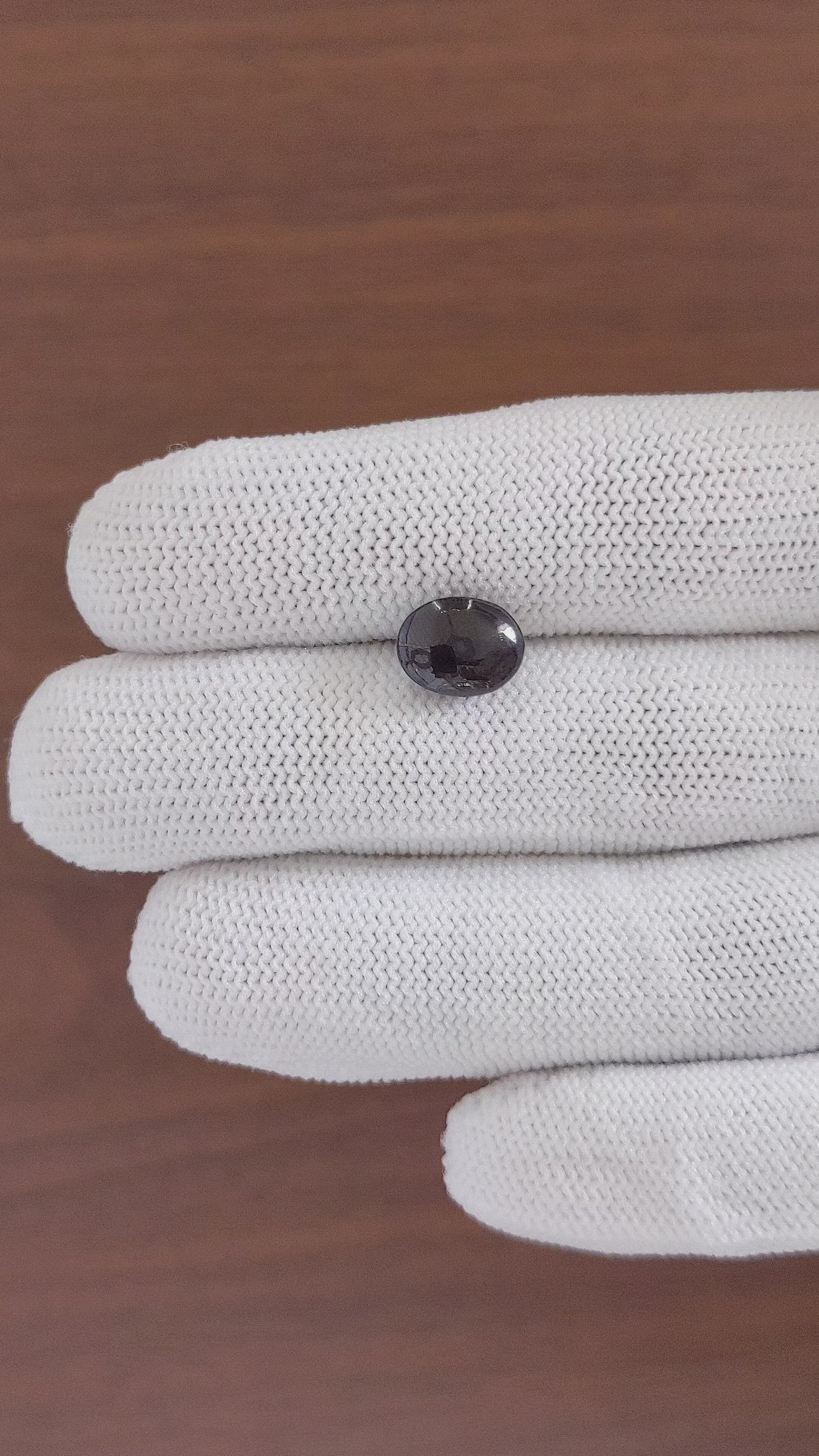 3.89 Ct. Purple Star Spinel from Ceylon (Sri Lanka) Size Video