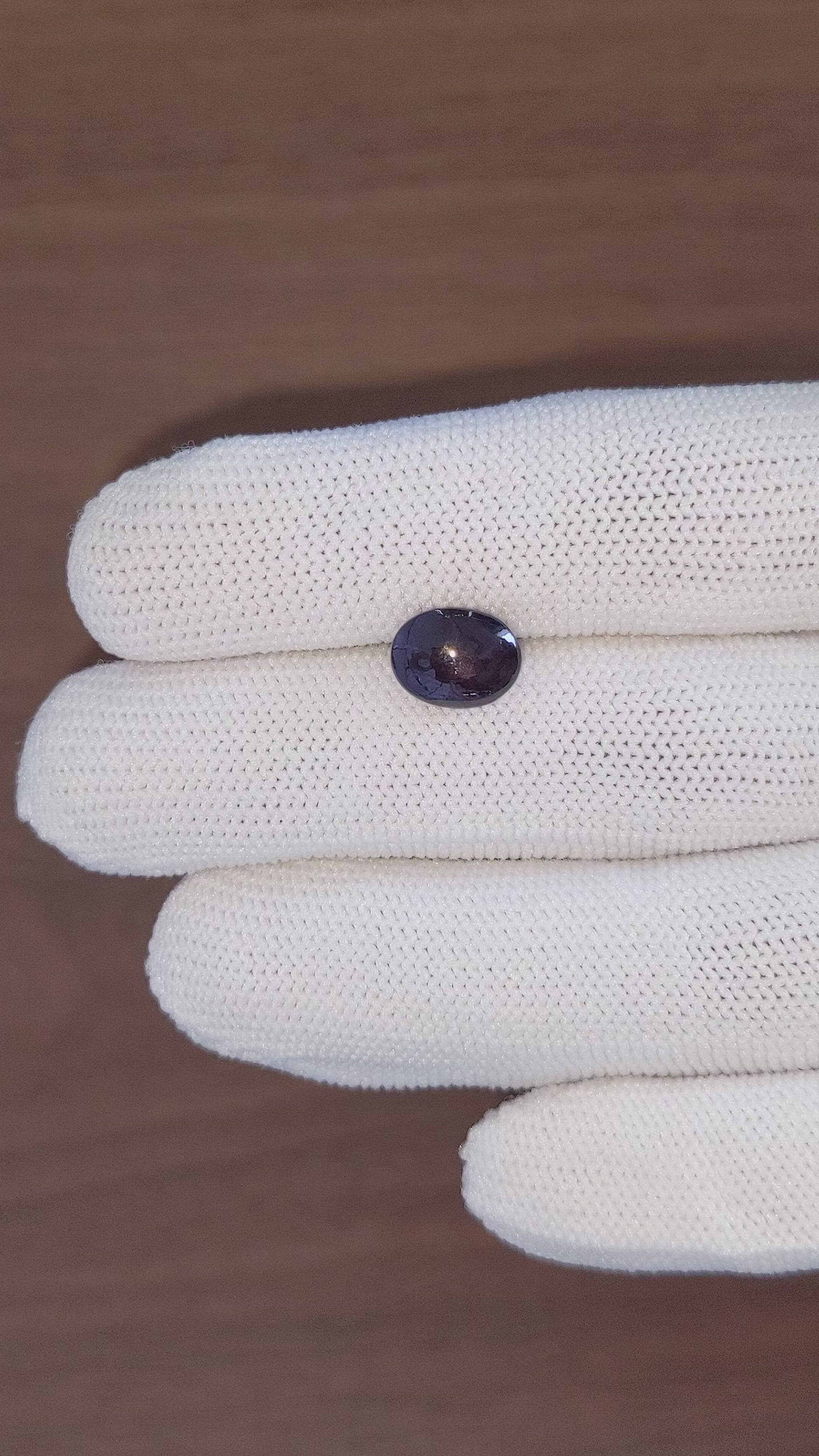 3.89 Ct. Purple Star Spinel from Ceylon (Sri Lanka) Size Video