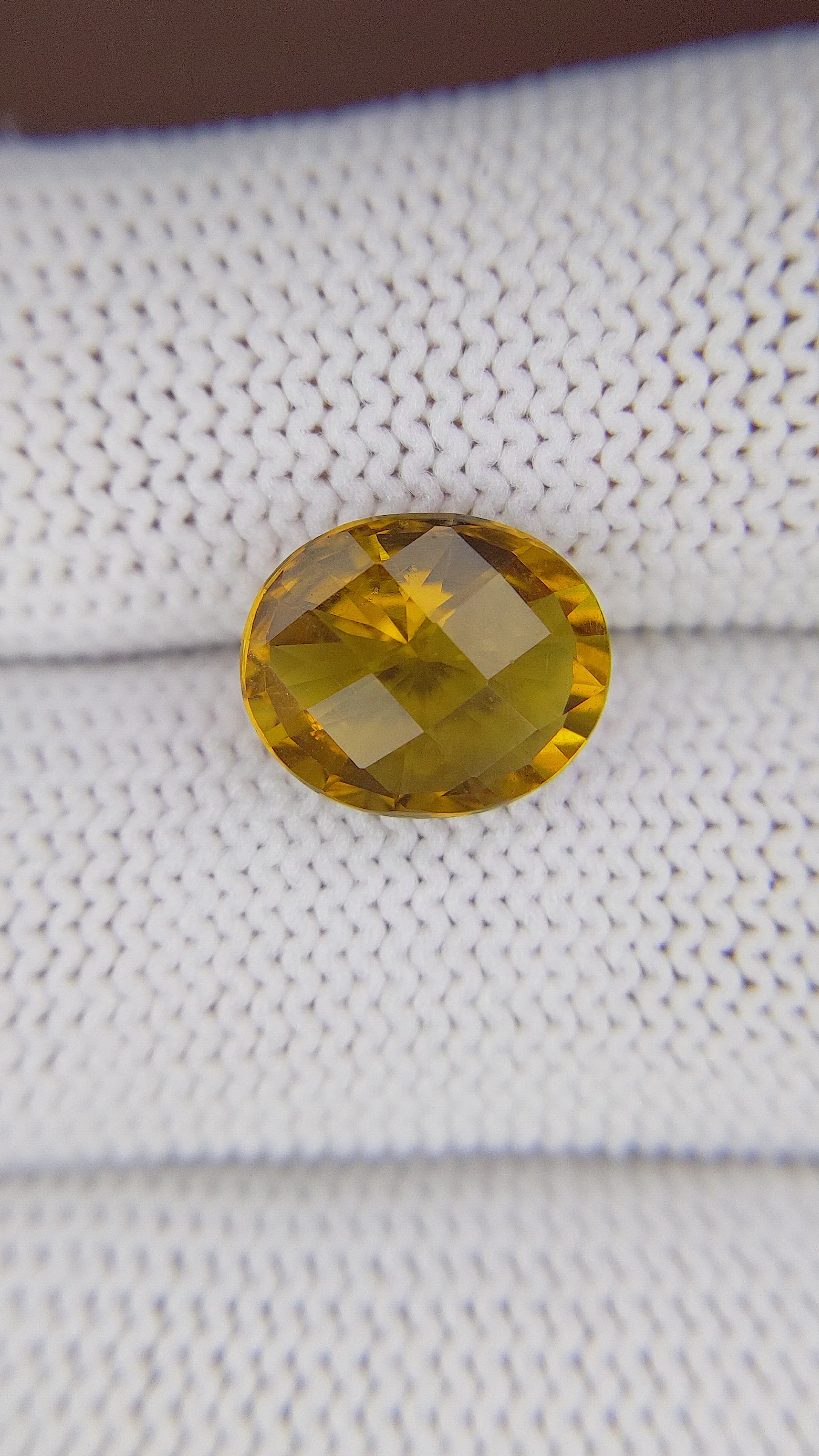 3.56 Ct. Orangish Brown Tourmaline from Ceylon (Sri Lanka) Size Video