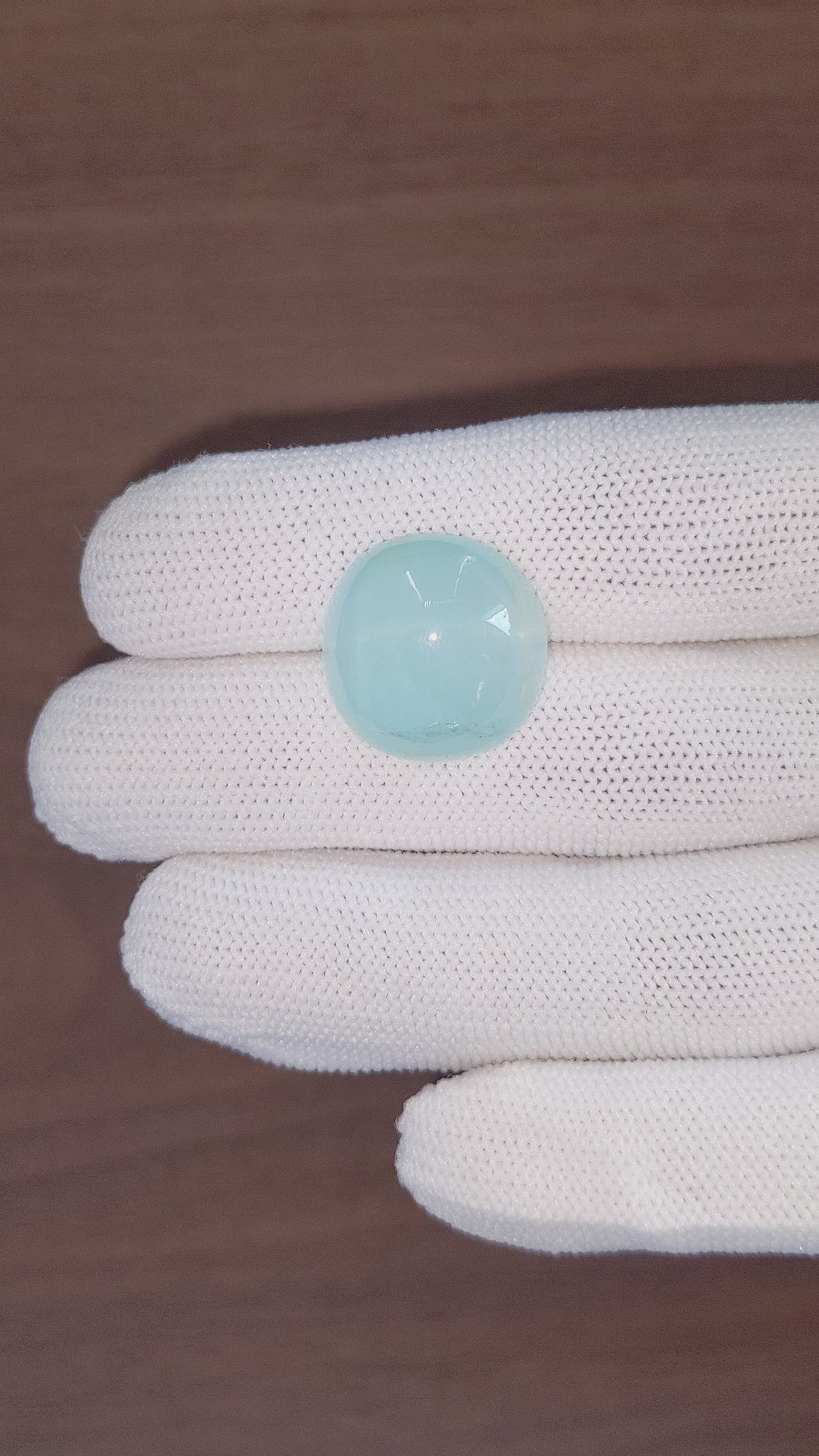 25.09 Ct. Blue Cabochon Aquamarine from Ceylon (Sri Lanka) Size Video