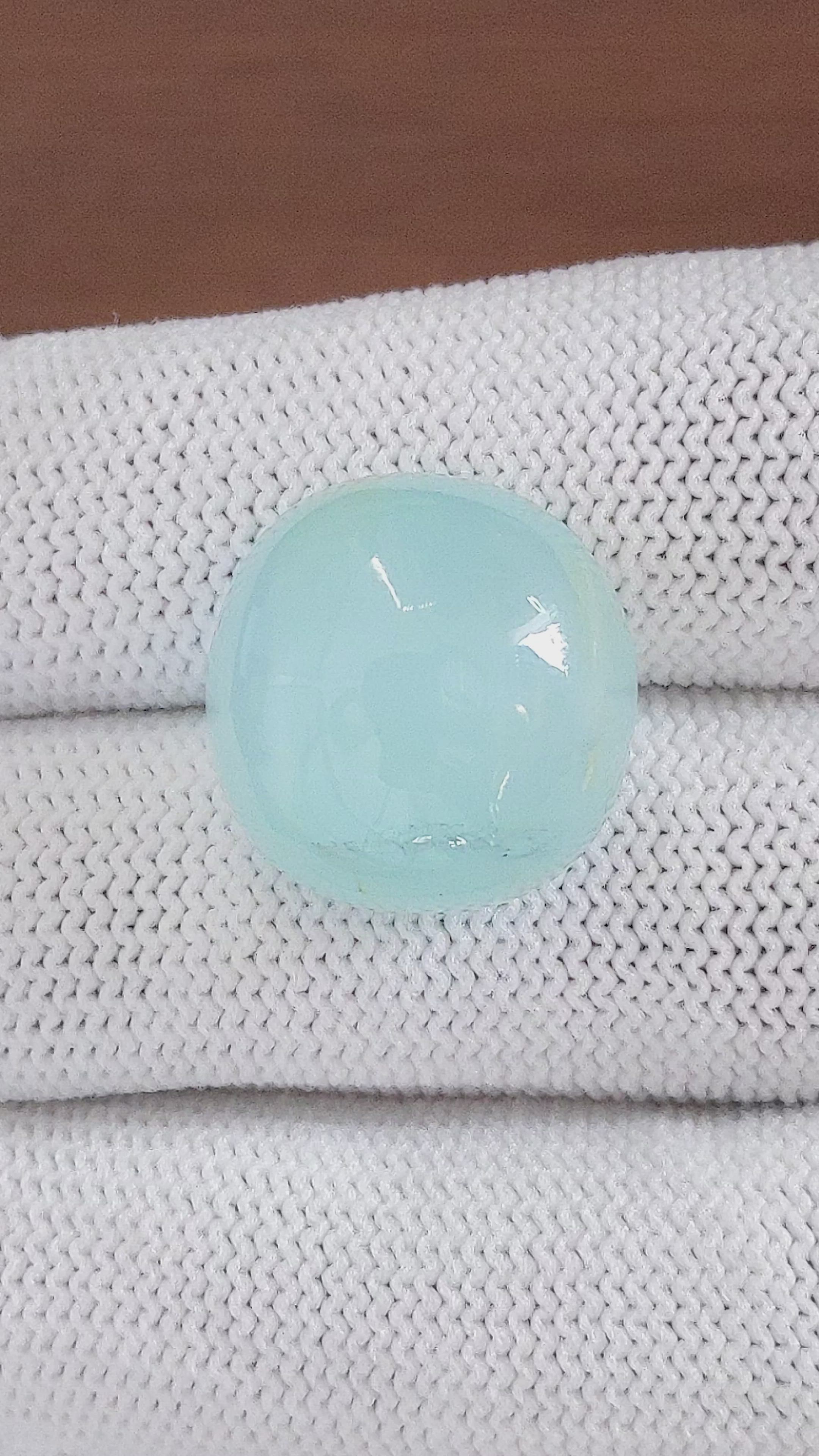 25.09 Ct. Blue Cabochon Aquamarine from Ceylon (Sri Lanka) Size Video