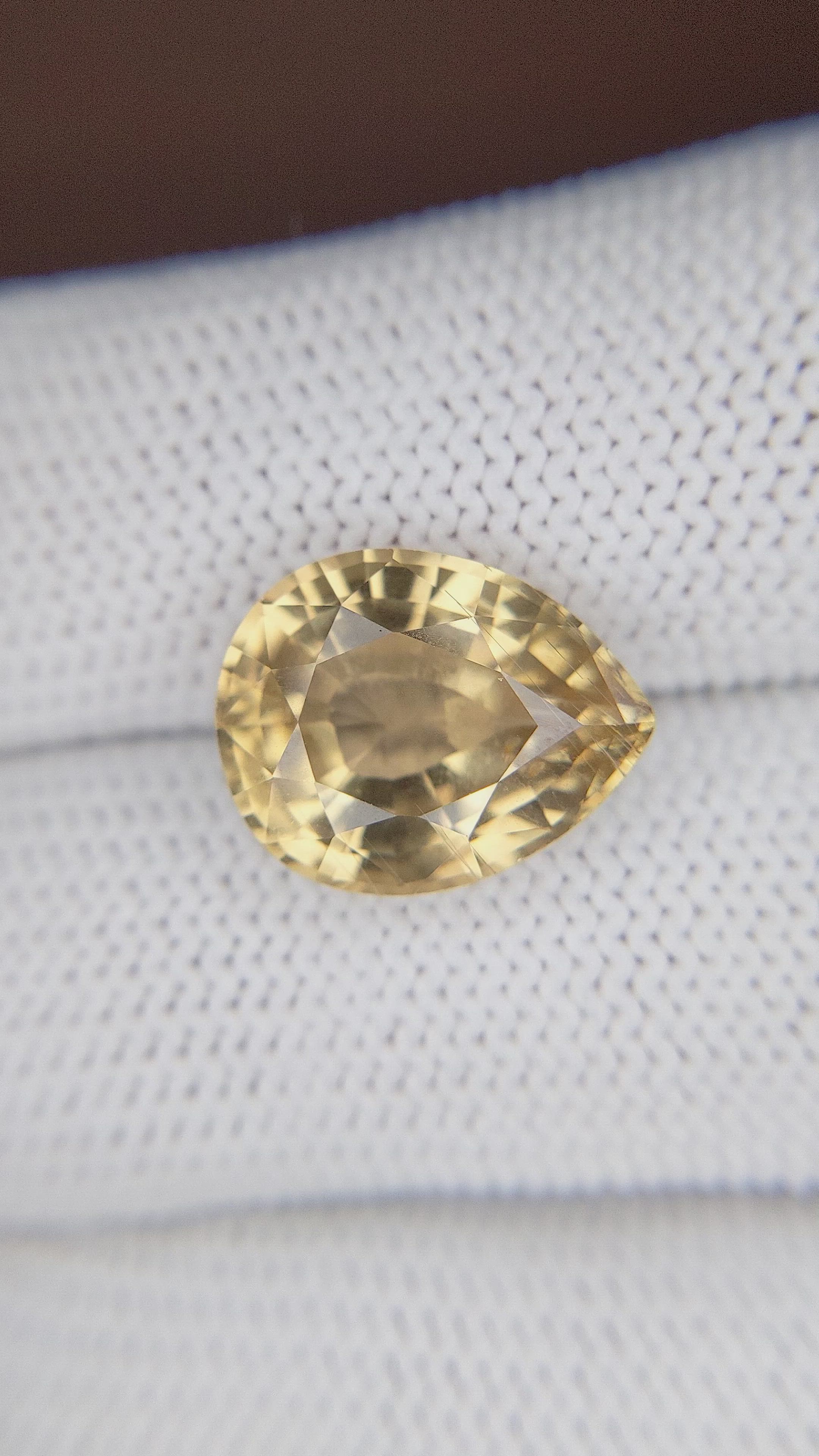 8.08 Ct. Brown Sinhalite from Ceylon (Sri Lanka) Size Video
