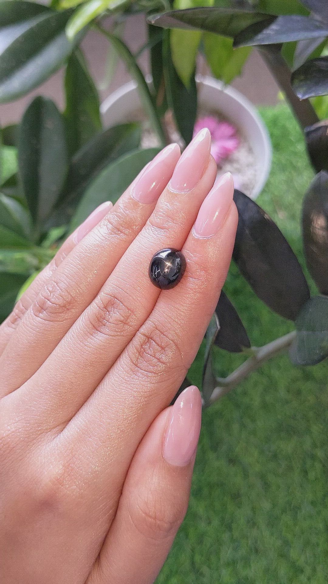 4.58 Ct. Black Star Diopside from Madagascar Size Video