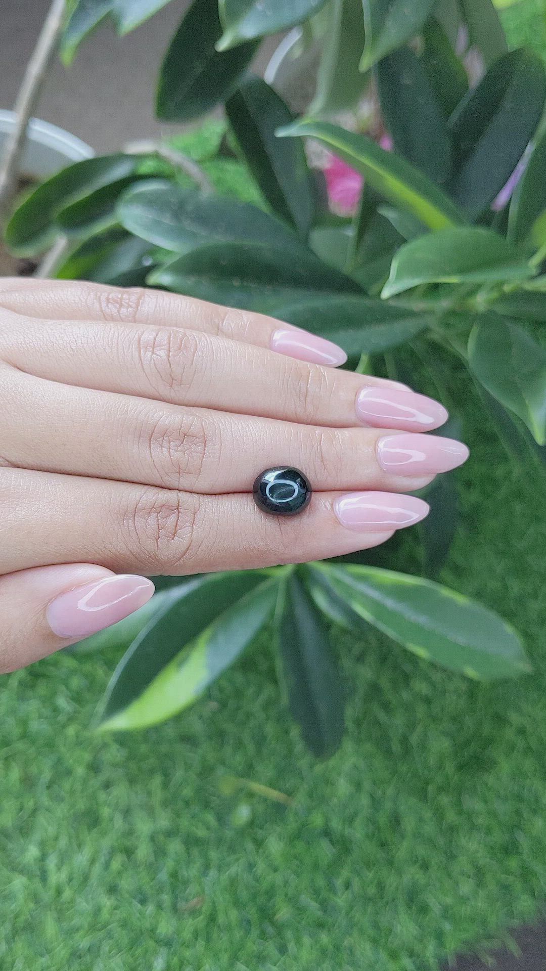 4.58 Ct. Black Star Diopside from Madagascar Size Video