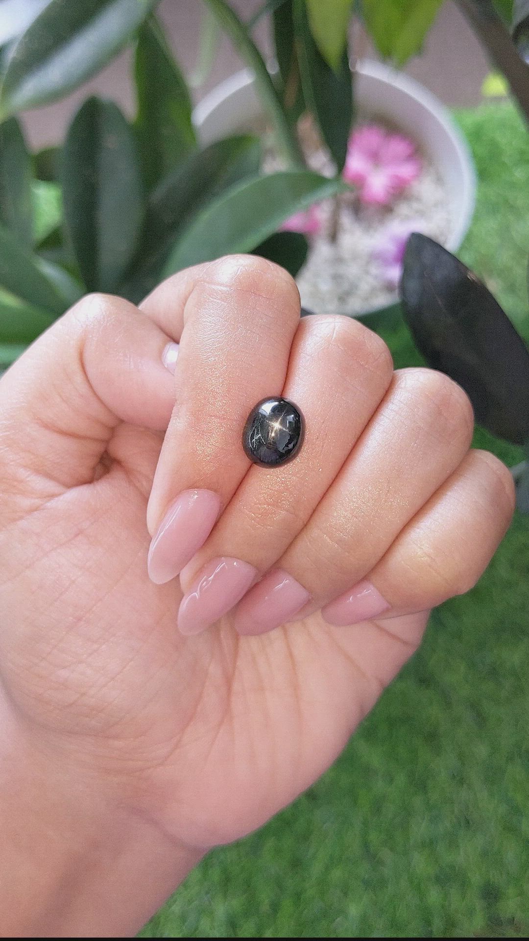 4.58 Ct. Black Star Diopside from Madagascar Size Video