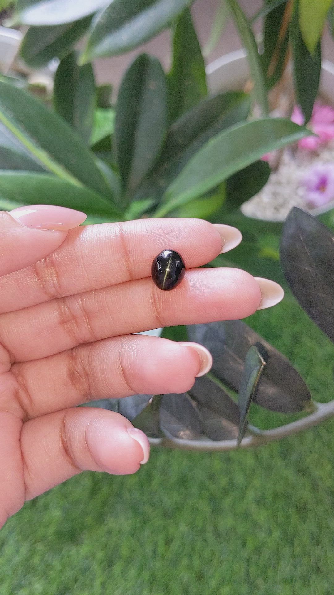 3.55 Ct. Green Cabochon Diopside from Madagascar Size Video