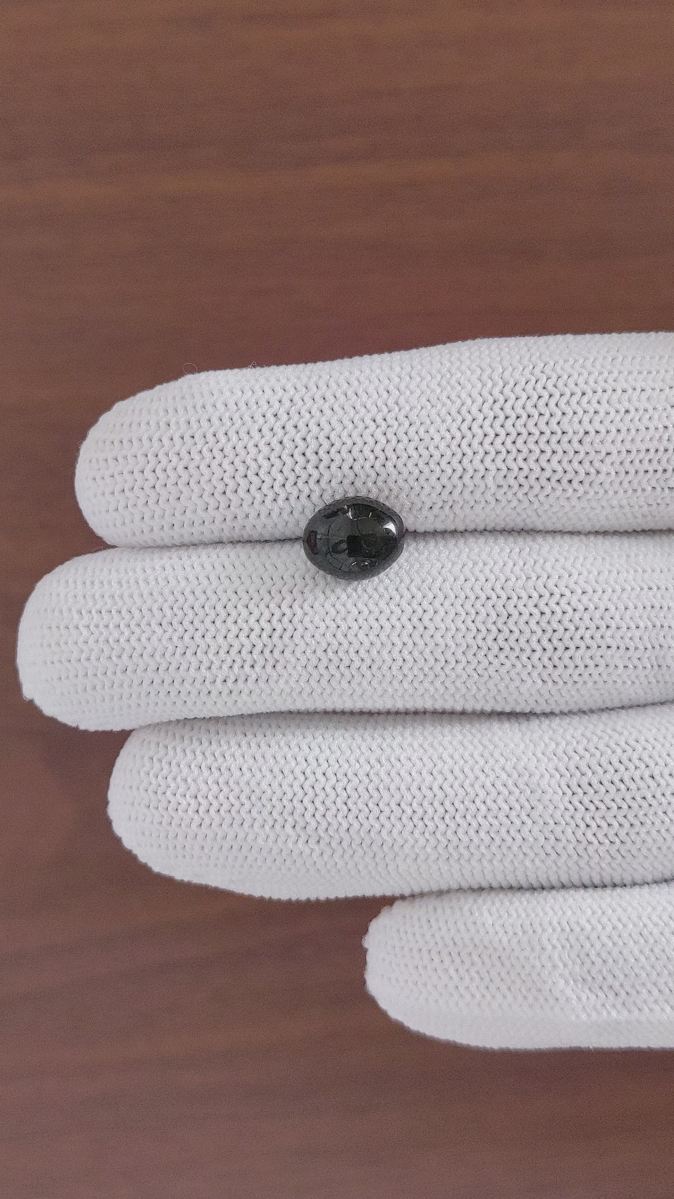 3.55 Ct. Green Cabochon Diopside from Madagascar Size Video