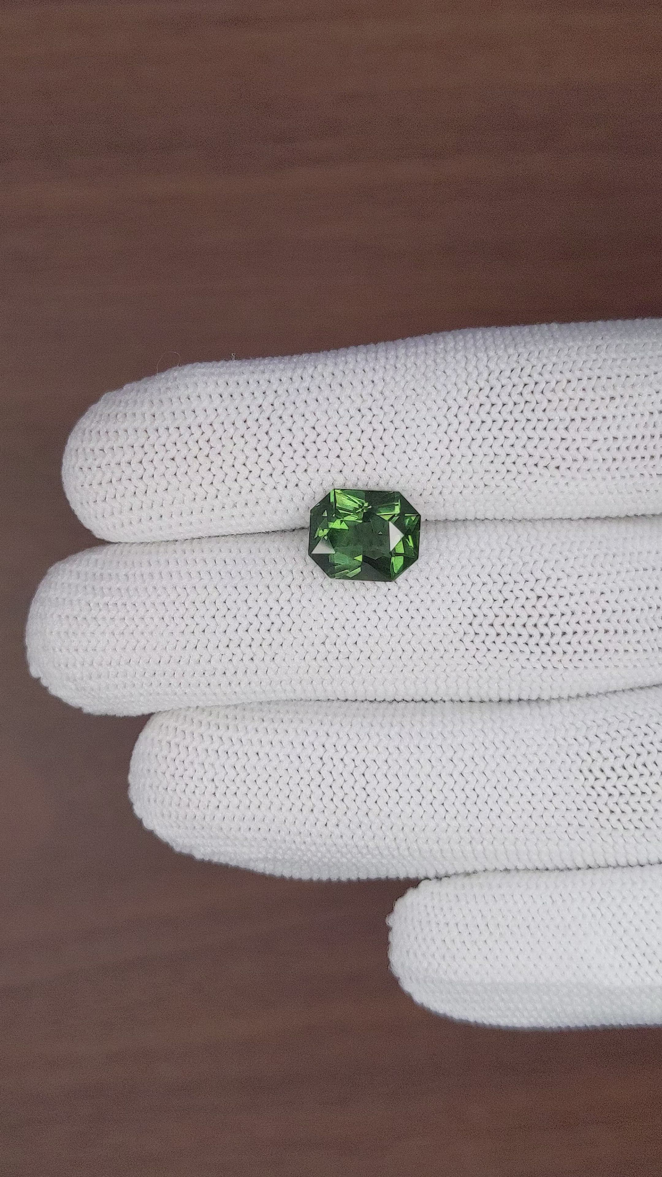 3.73 Ct. Green Apatite from Ceylon (Sri Lanka) Size Video