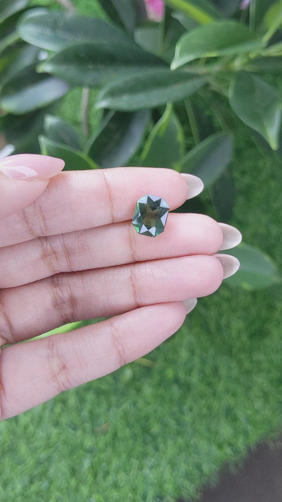 3.73 Ct. Green Apatite from Ceylon (Sri Lanka) Size Video