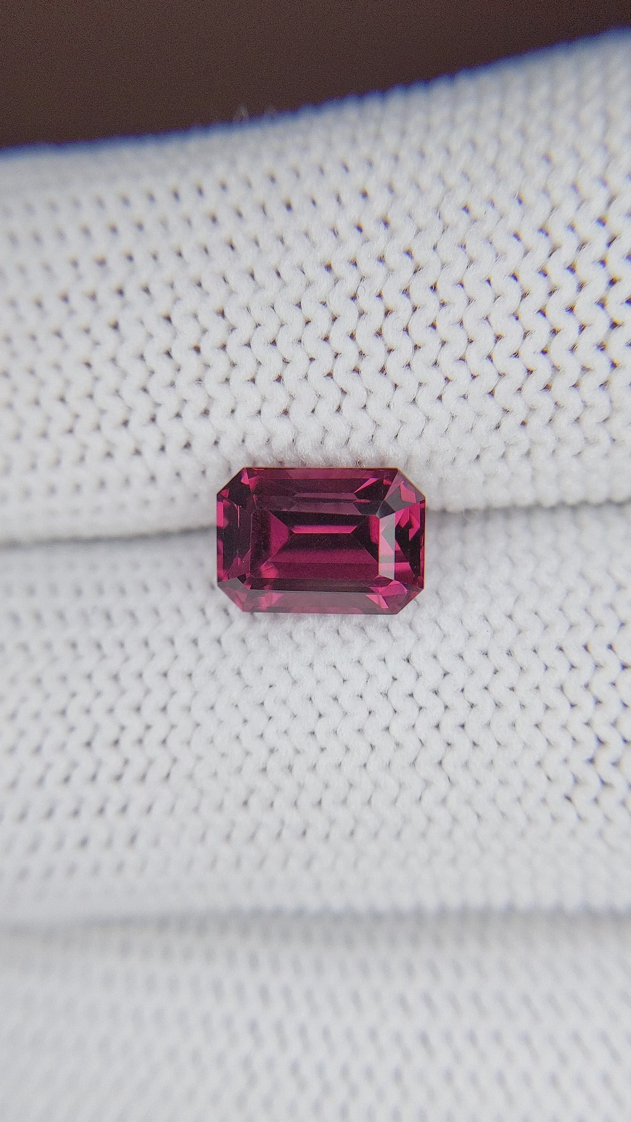 2.82 Ct. Pinkish Red Garnet from Ceylon (Sri Lanka) Size Video