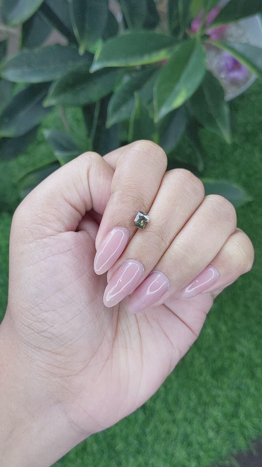 0.87 Ct. Garnet from Madagascar Size Video