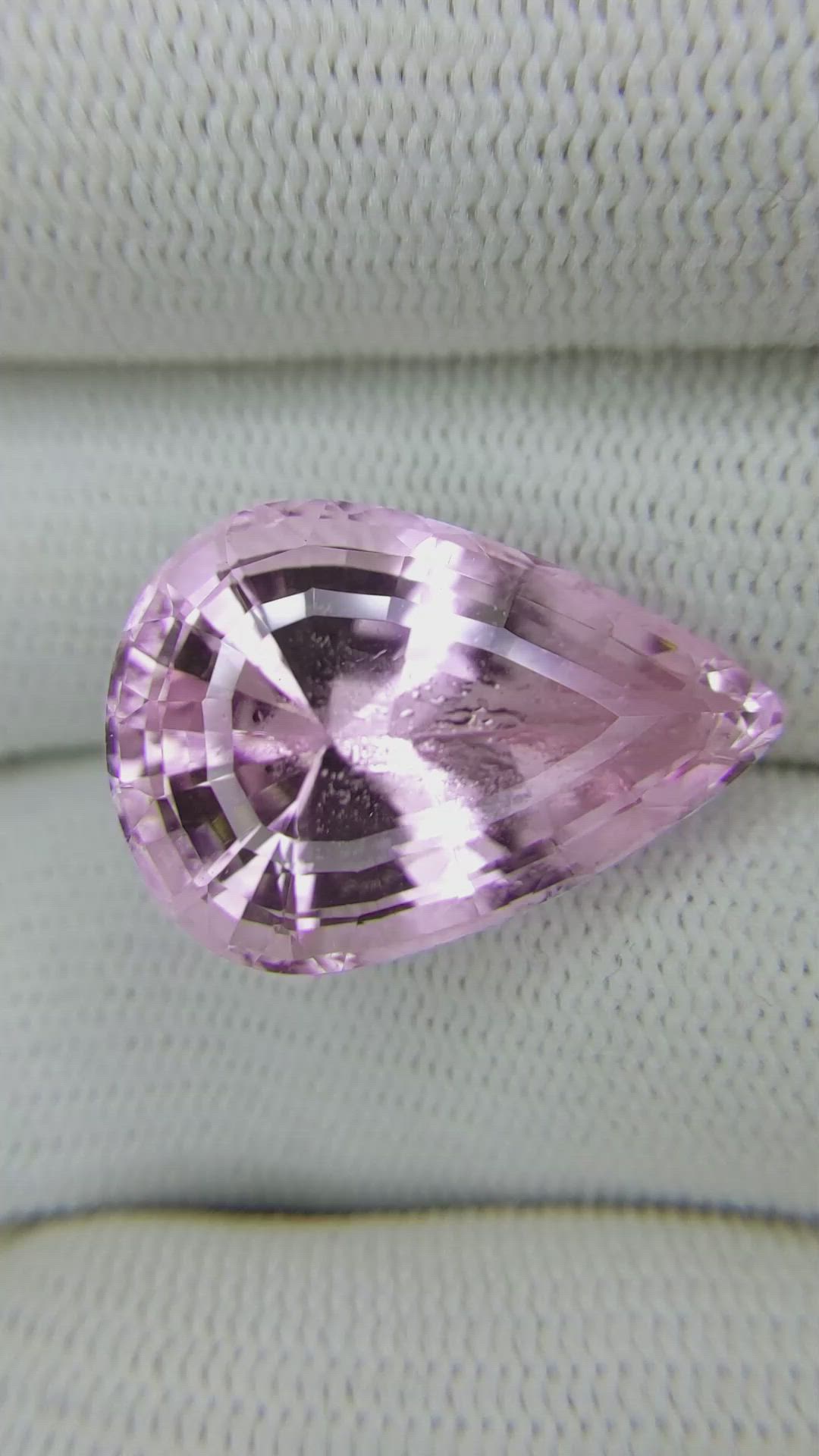 31.35 Ct. Kunzite from Brazil Size Video