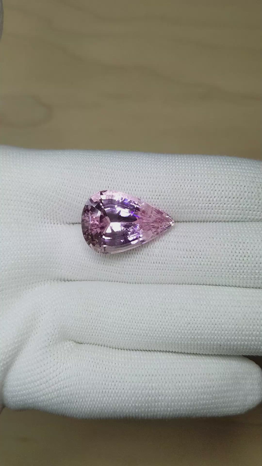 32.22 Ct. Kunzite from Brazil Size Video