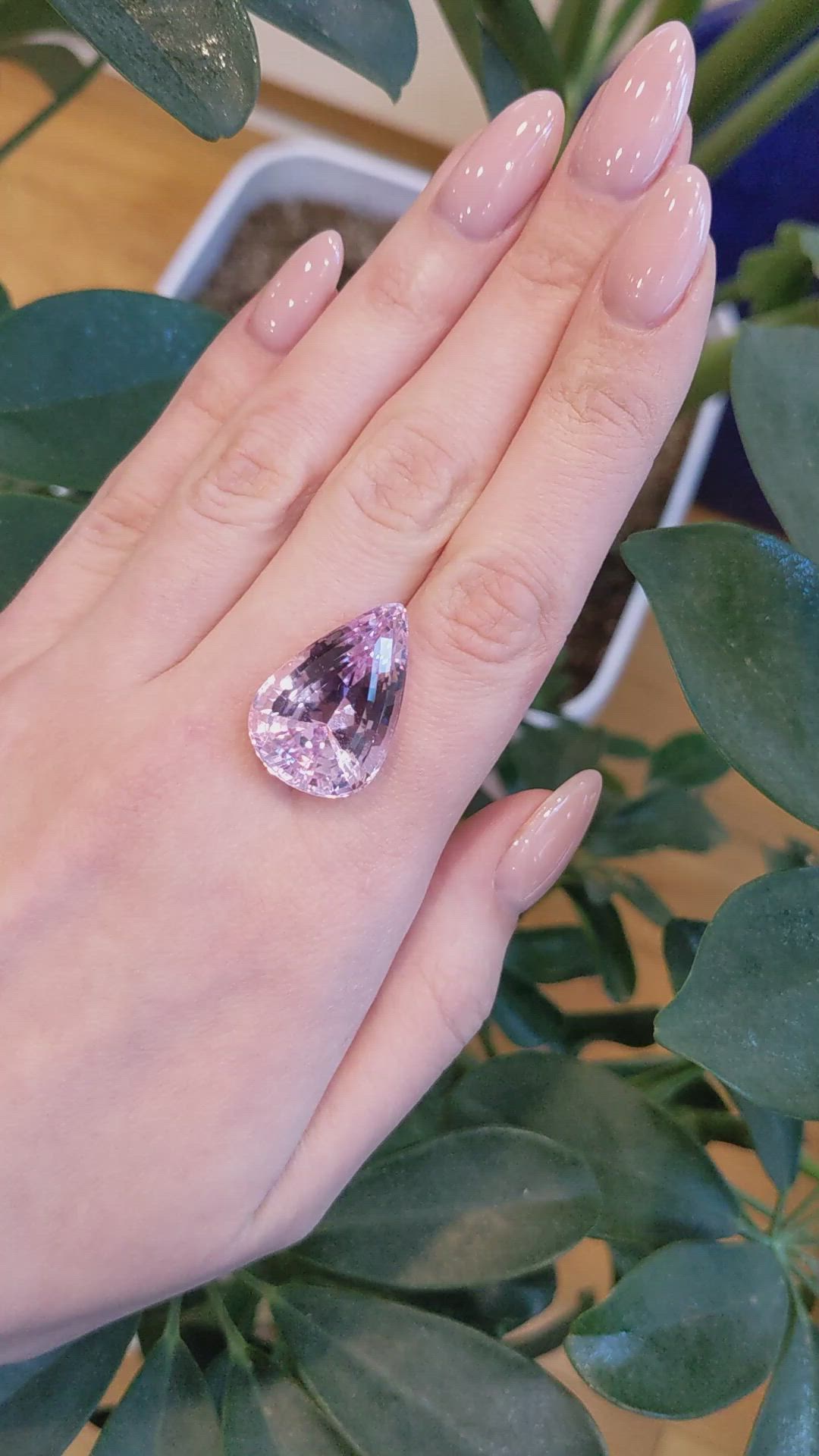 32.22 Ct. Kunzite from Brazil Size Video