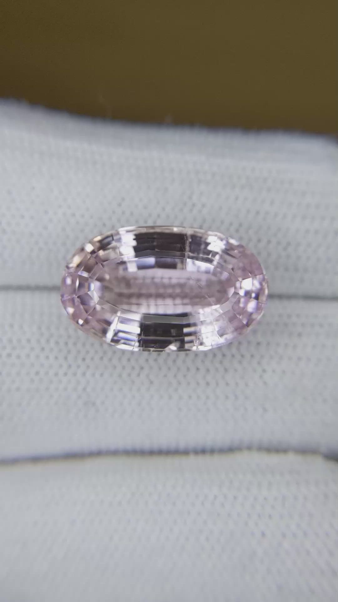 16.71 Ct. Kunzite from Brazil Size Video