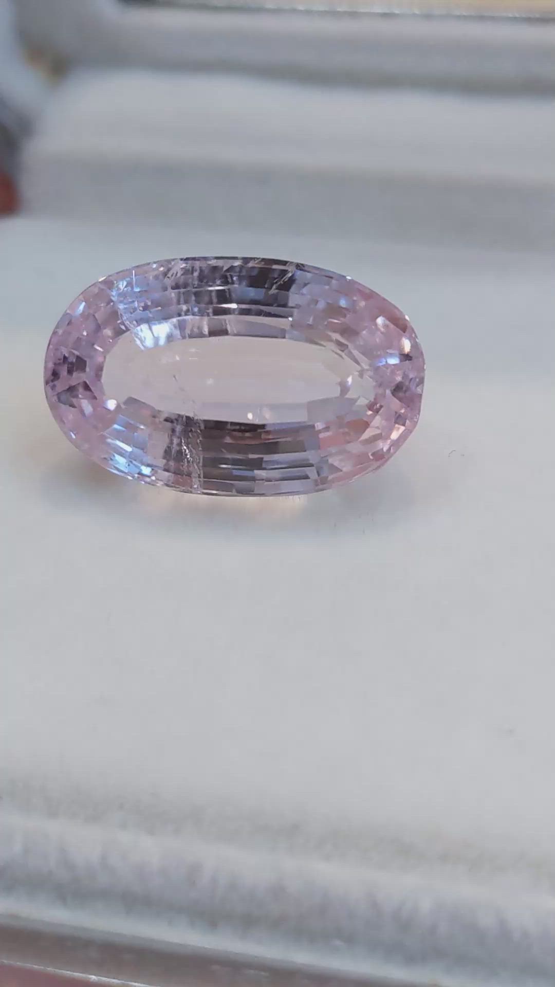 16.71 Ct. Kunzite from Brazil Size Video