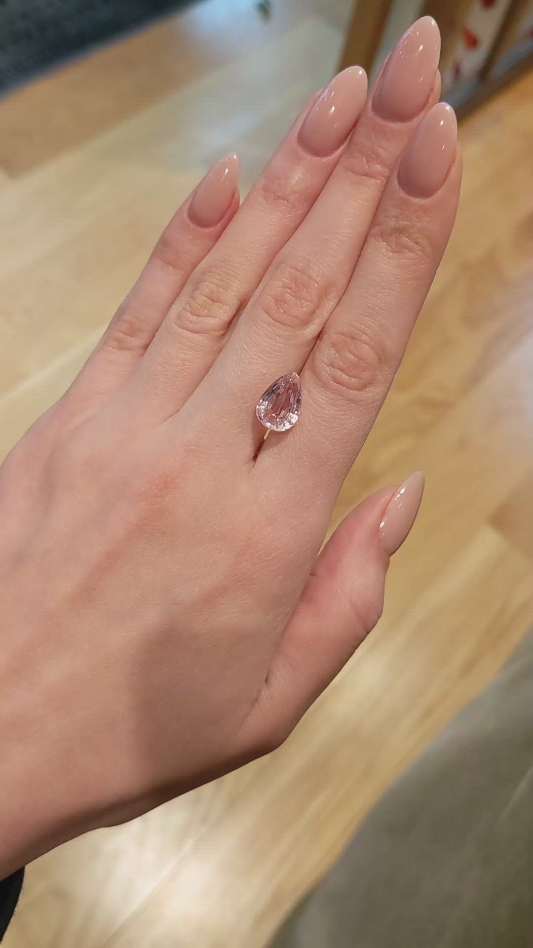 6.75 Ct. Kunzite from Brazil Size Video