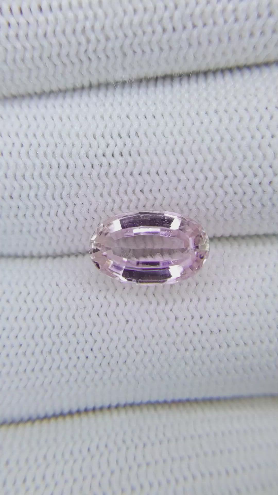 4.30 Ct. Kunzite from Brazil Size Video