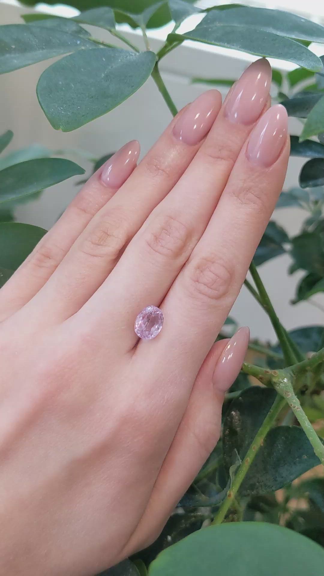 4.25 Ct. Kunzite from Brazil Size Video