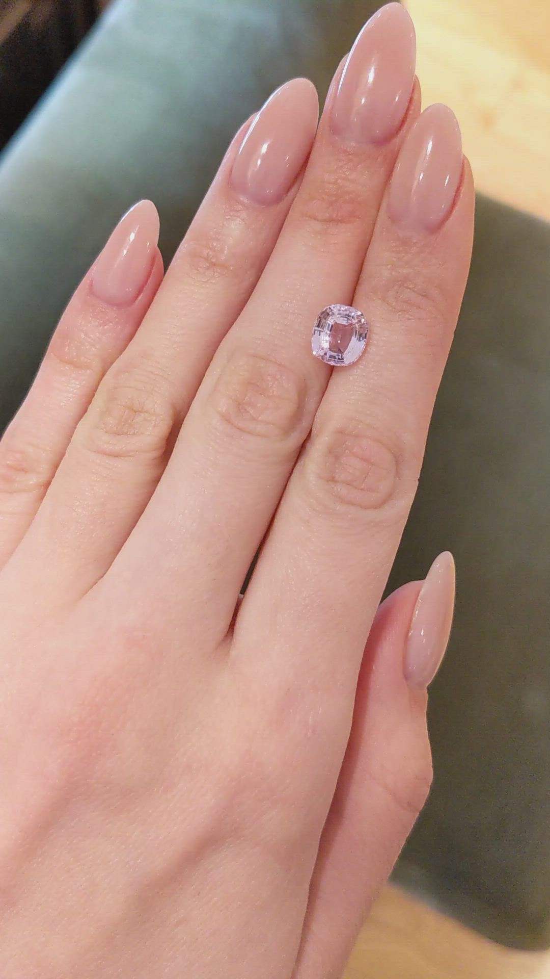 3.65 Ct. Kunzite from Brazil Size Video