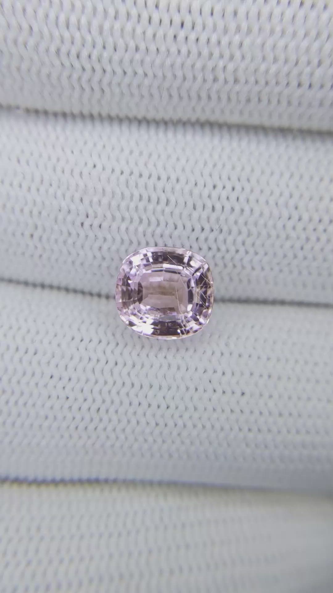 3.65 Ct. Kunzite from Brazil Size Video