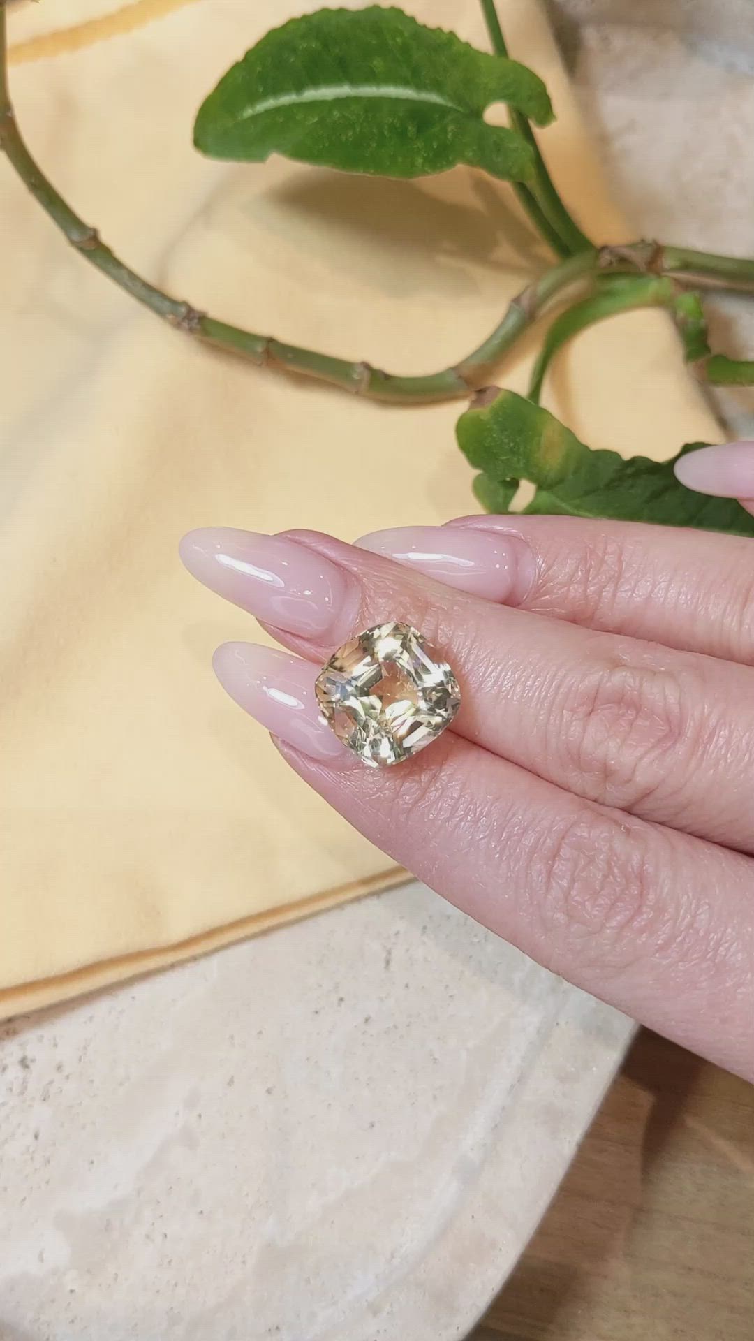 12.25 Ct. Scapolite from Brazil Size Video