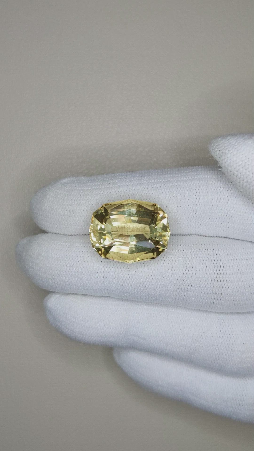 14.85 Ct. Yellow Scapolite from Brazil Size Video