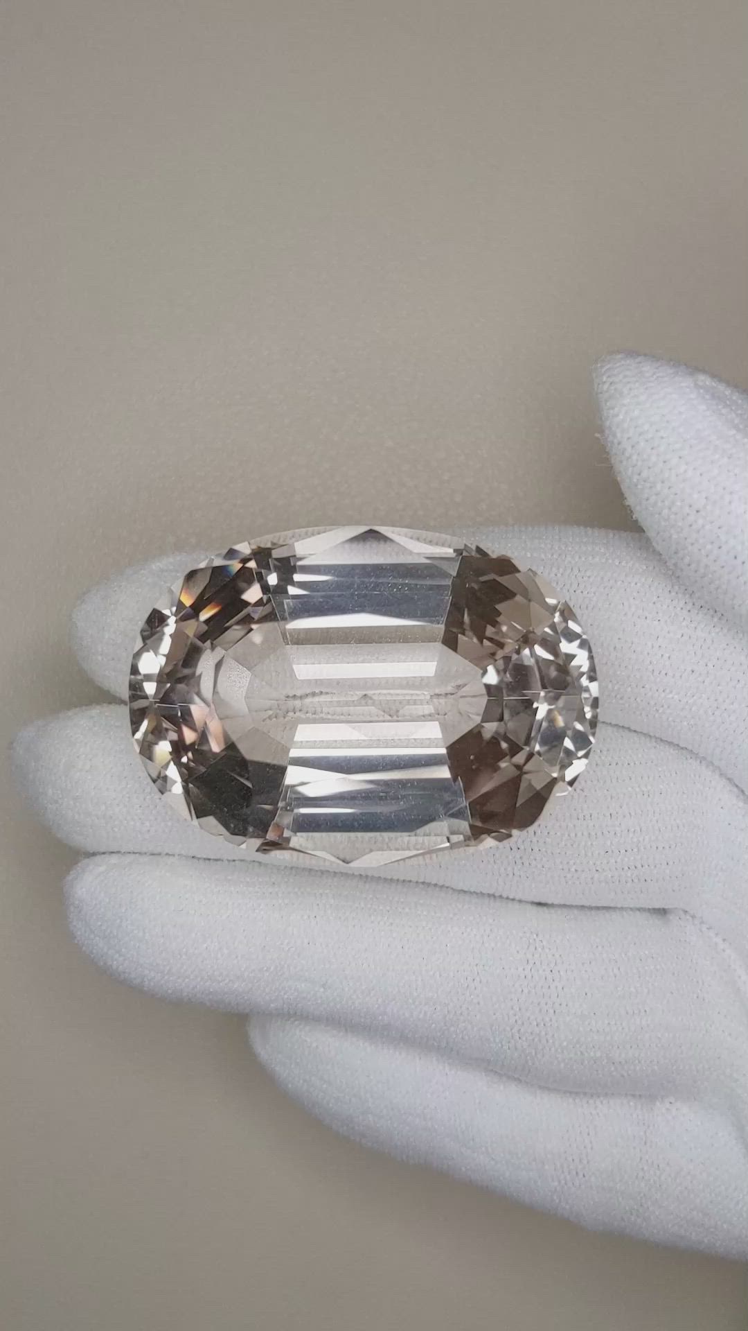 145.74 Ct. Organish Brown Precious Topaz from Brazil Size Video